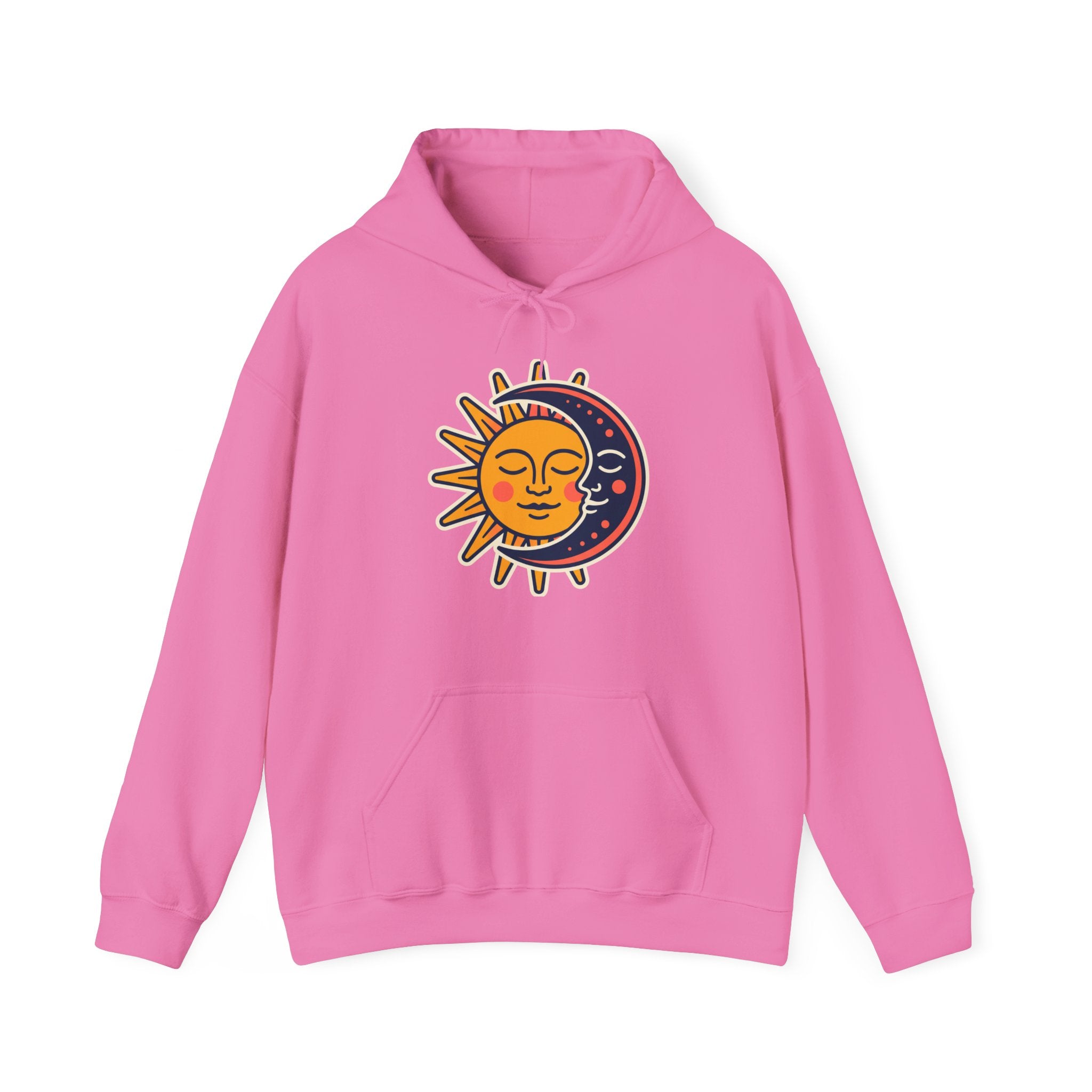 Sun Moon Faces Hoodie