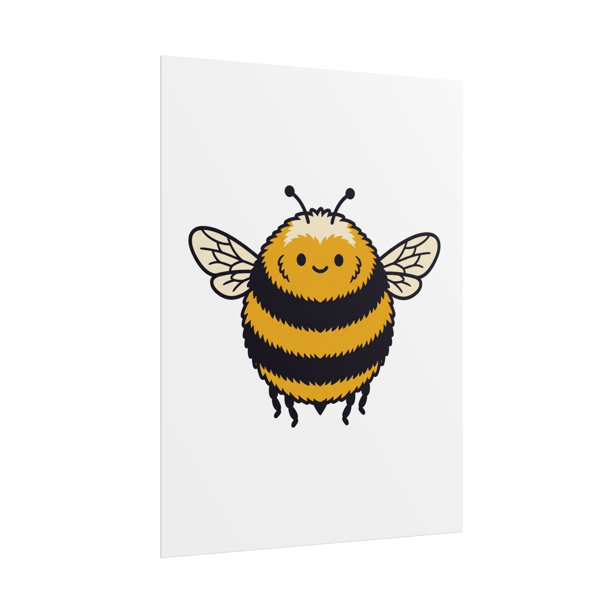 Round Bee Buddy Poster