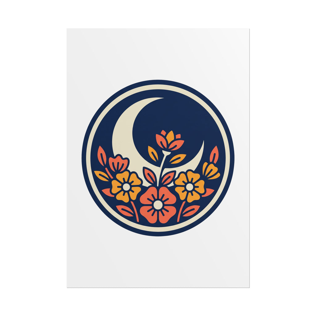 Night Garden Circle Poster