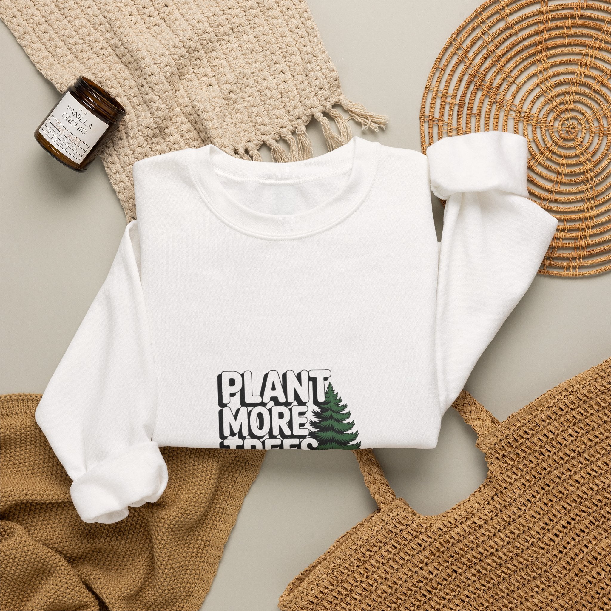 Plant More Trees Than Doubts Crewneck