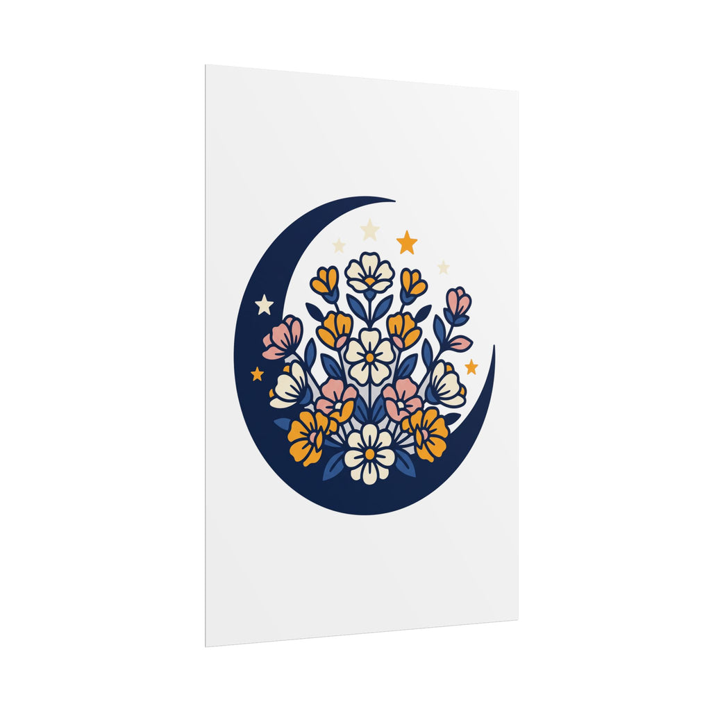 Moonflower Crescent Poster