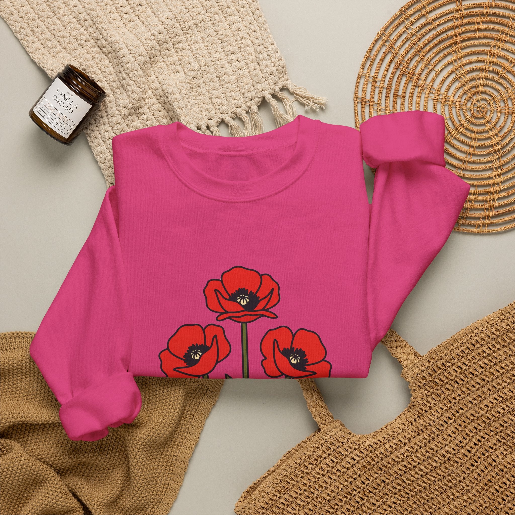 Bold Poppy Trio Crewneck