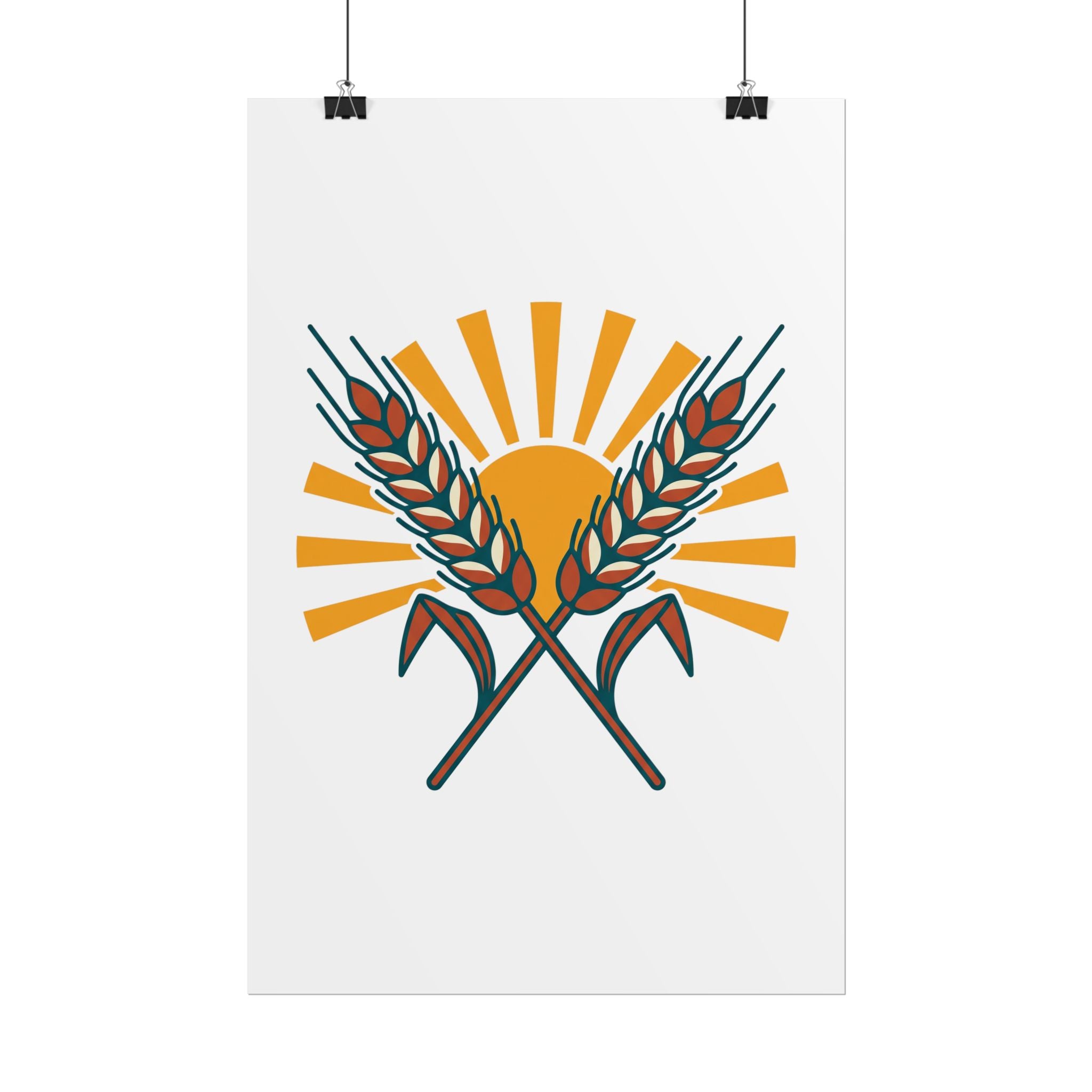 Sun and Wheat Poster