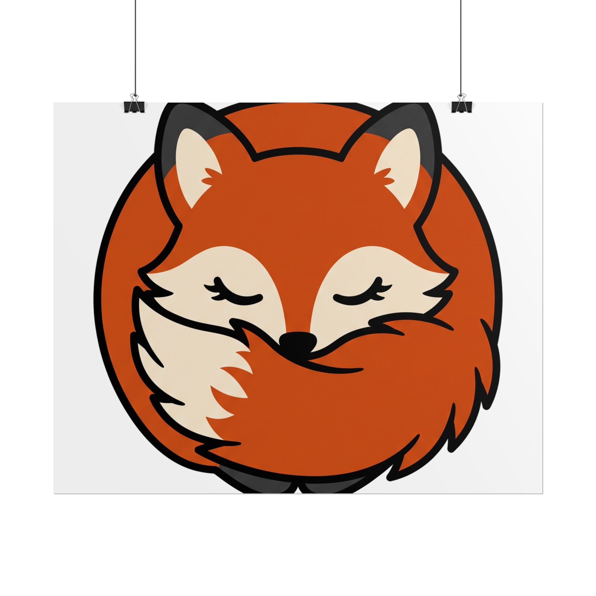 Sleepy Fox Loaf Poster