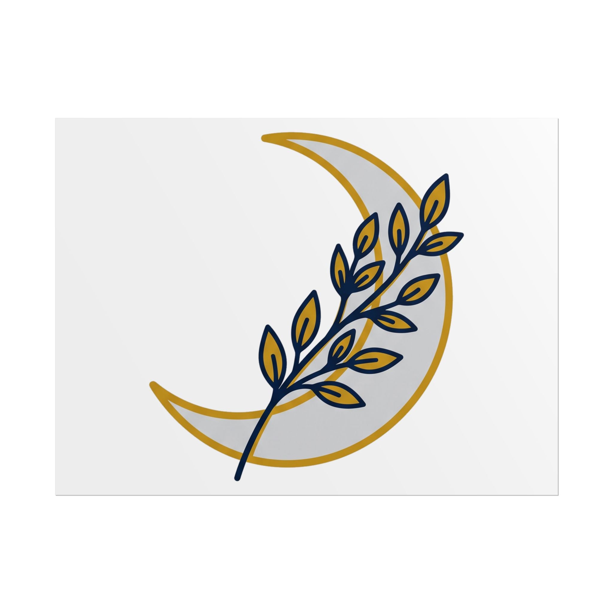 Crescent Moon Branch Poster