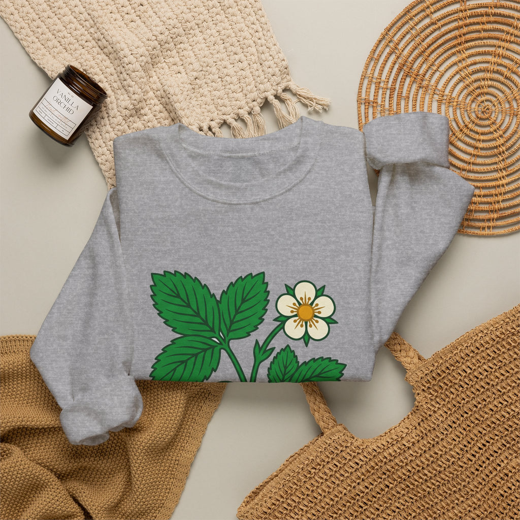 Wild Strawberry Sprig Crewneck
