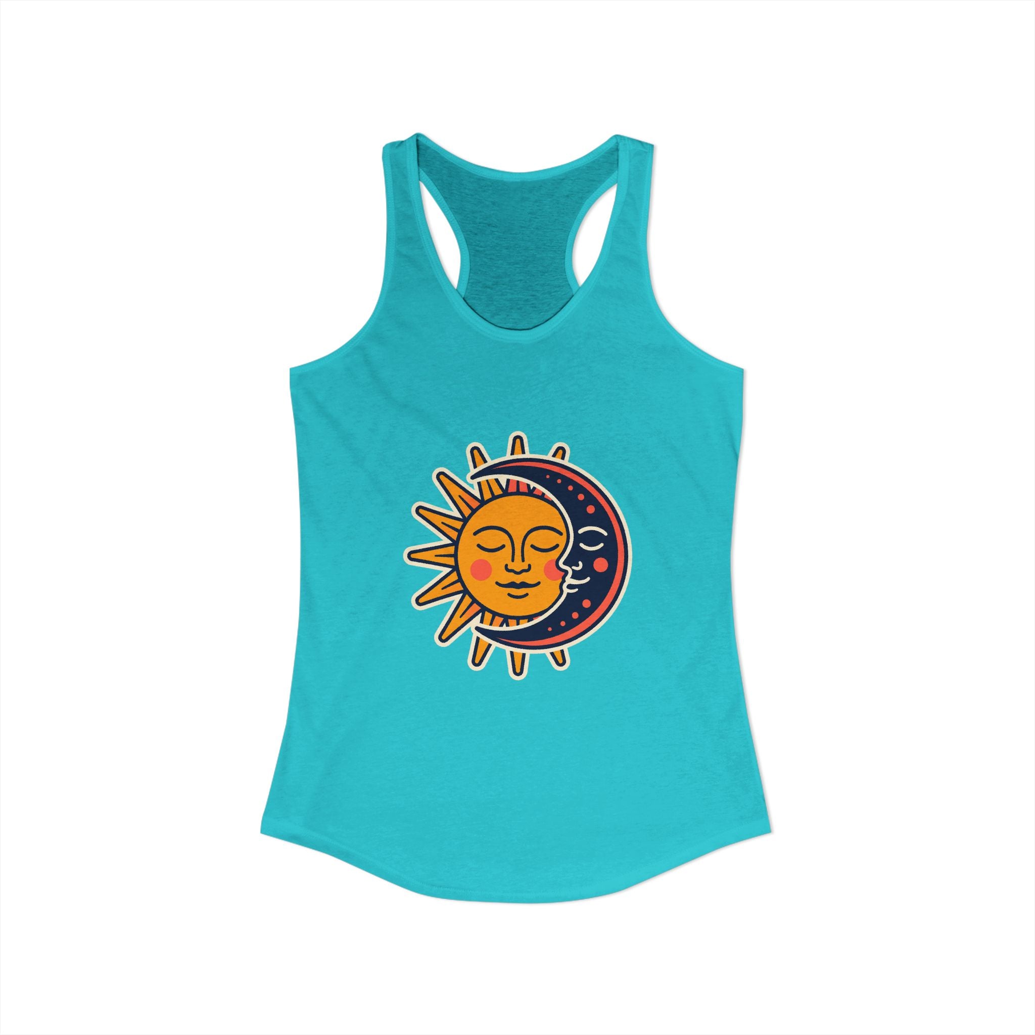 Sun Moon Faces Tank Top