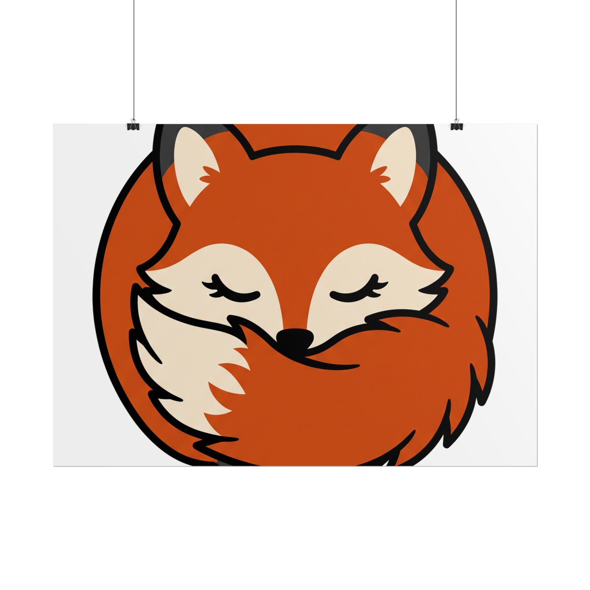 Sleepy Fox Loaf Poster