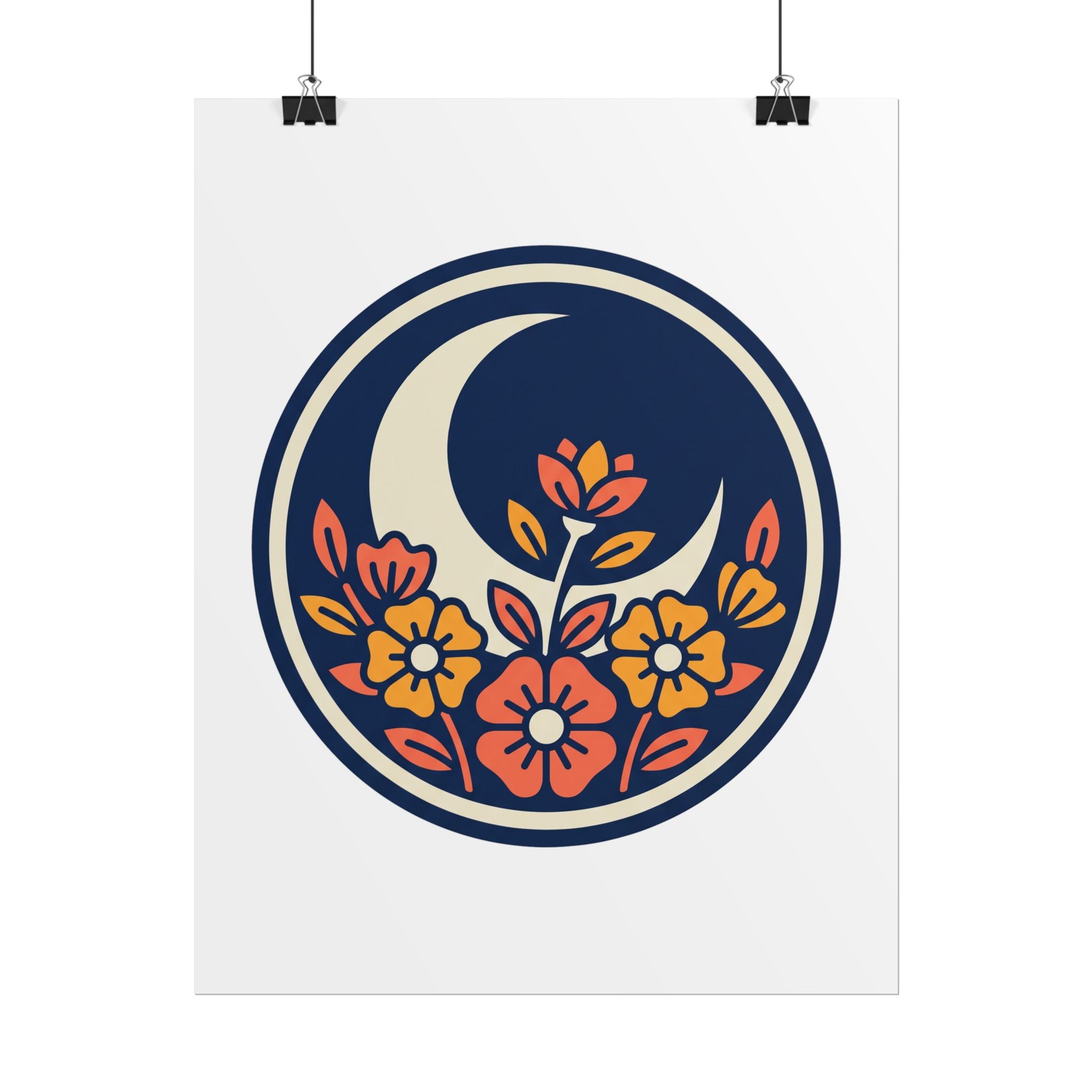 Night Garden Circle Poster