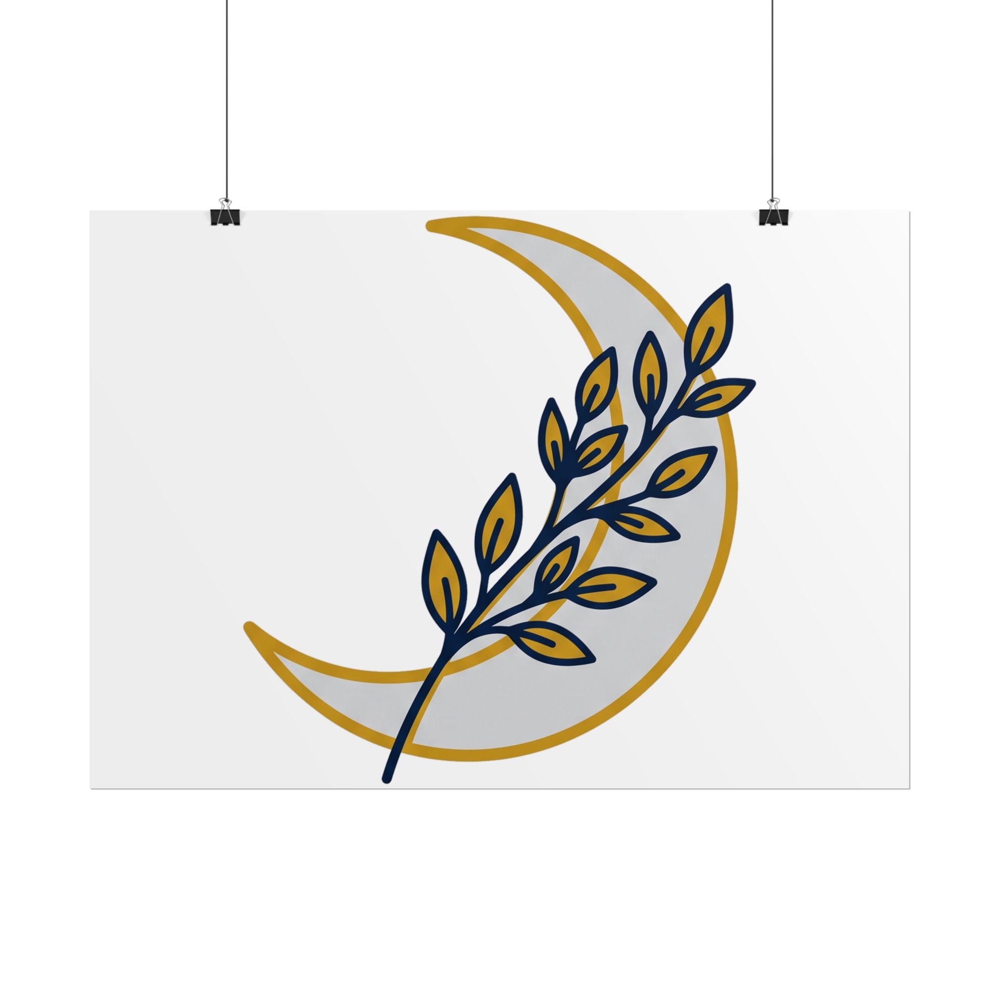 Crescent Moon Branch Poster