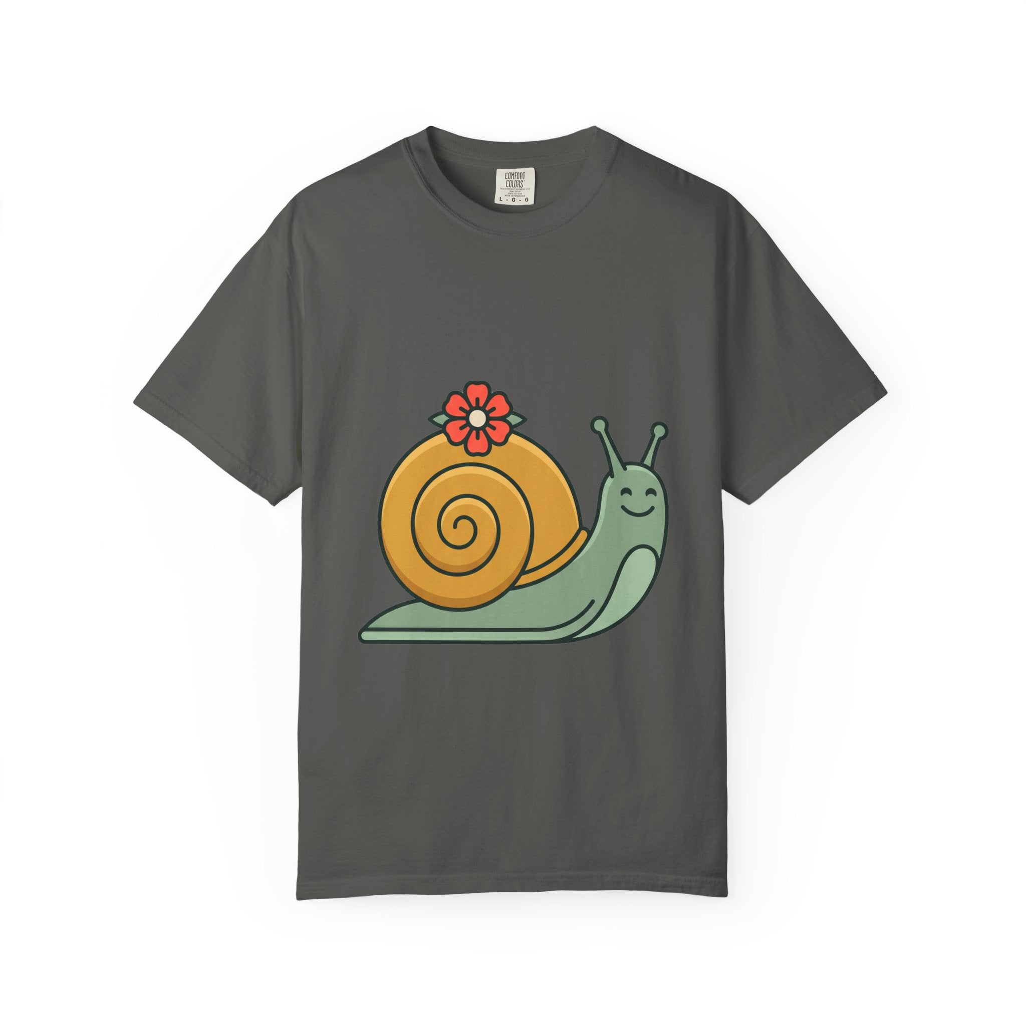 Snail with Flower Shell Tee