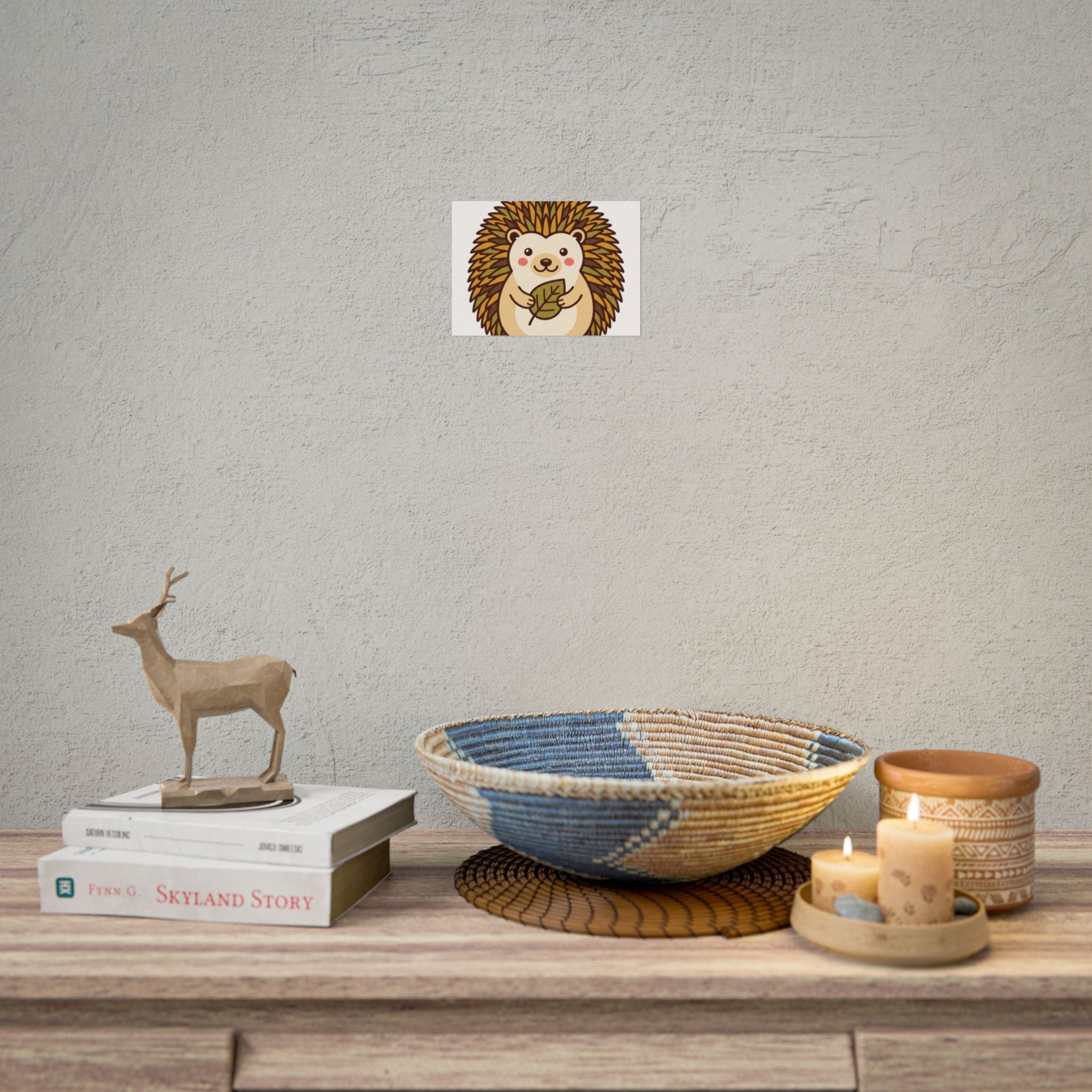 Chubby Hedgehog Poster