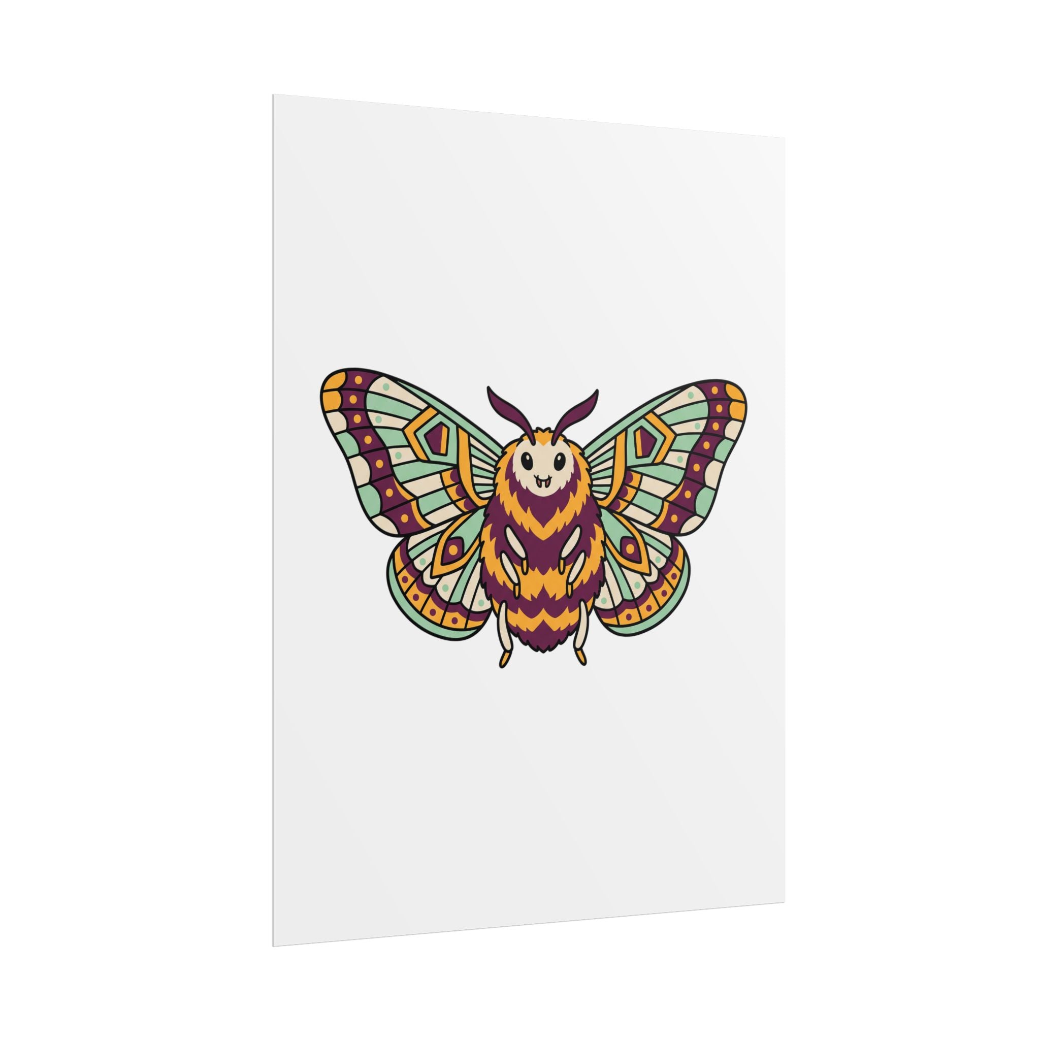Fuzzy Moth Friend Poster