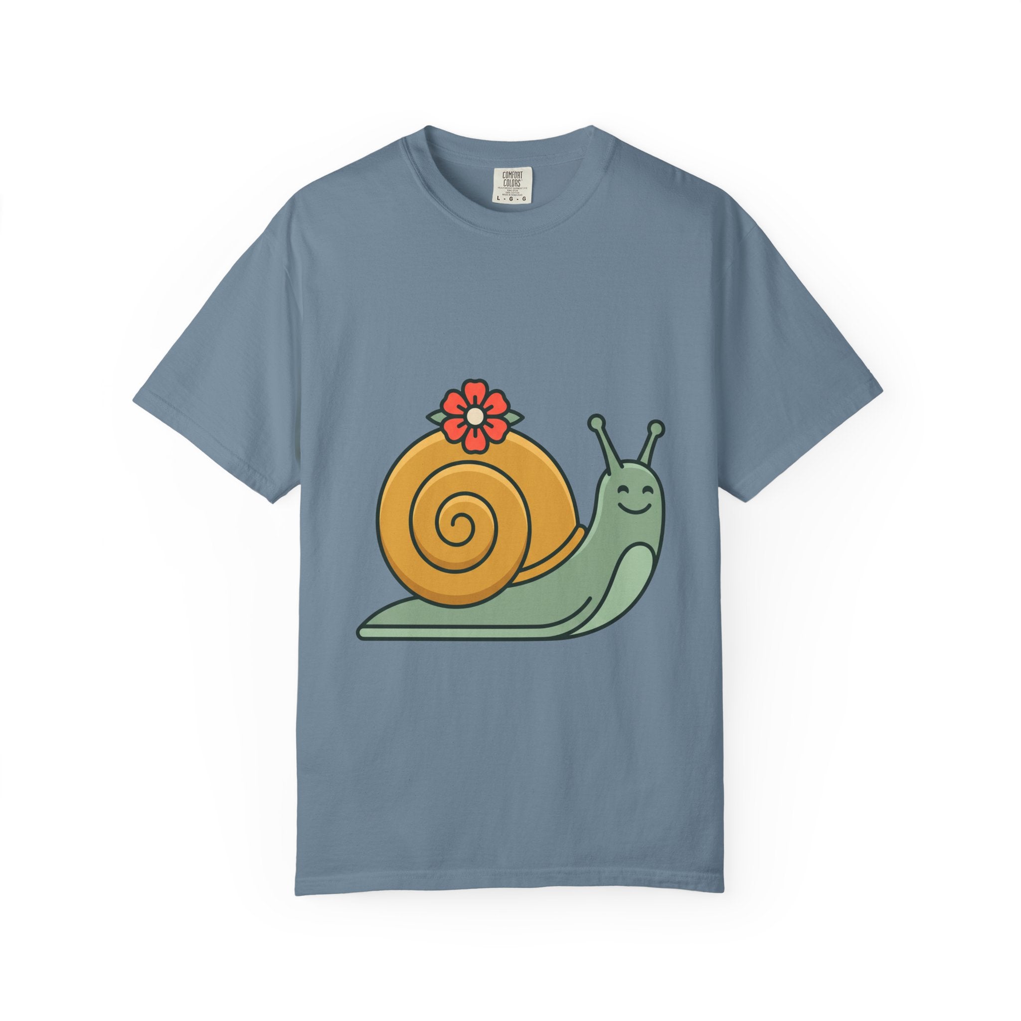 Snail with Flower Shell Tee