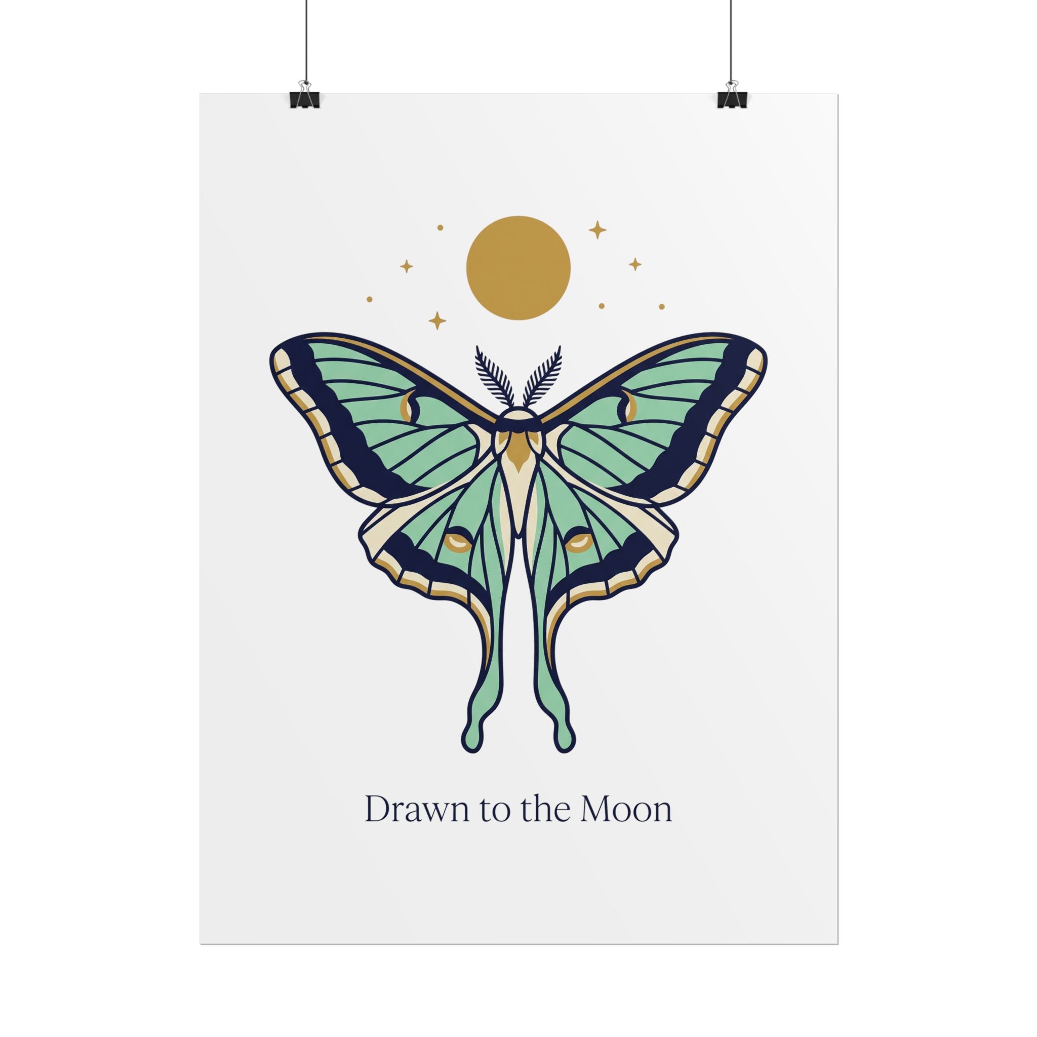 Drawn to the Moon Poster
