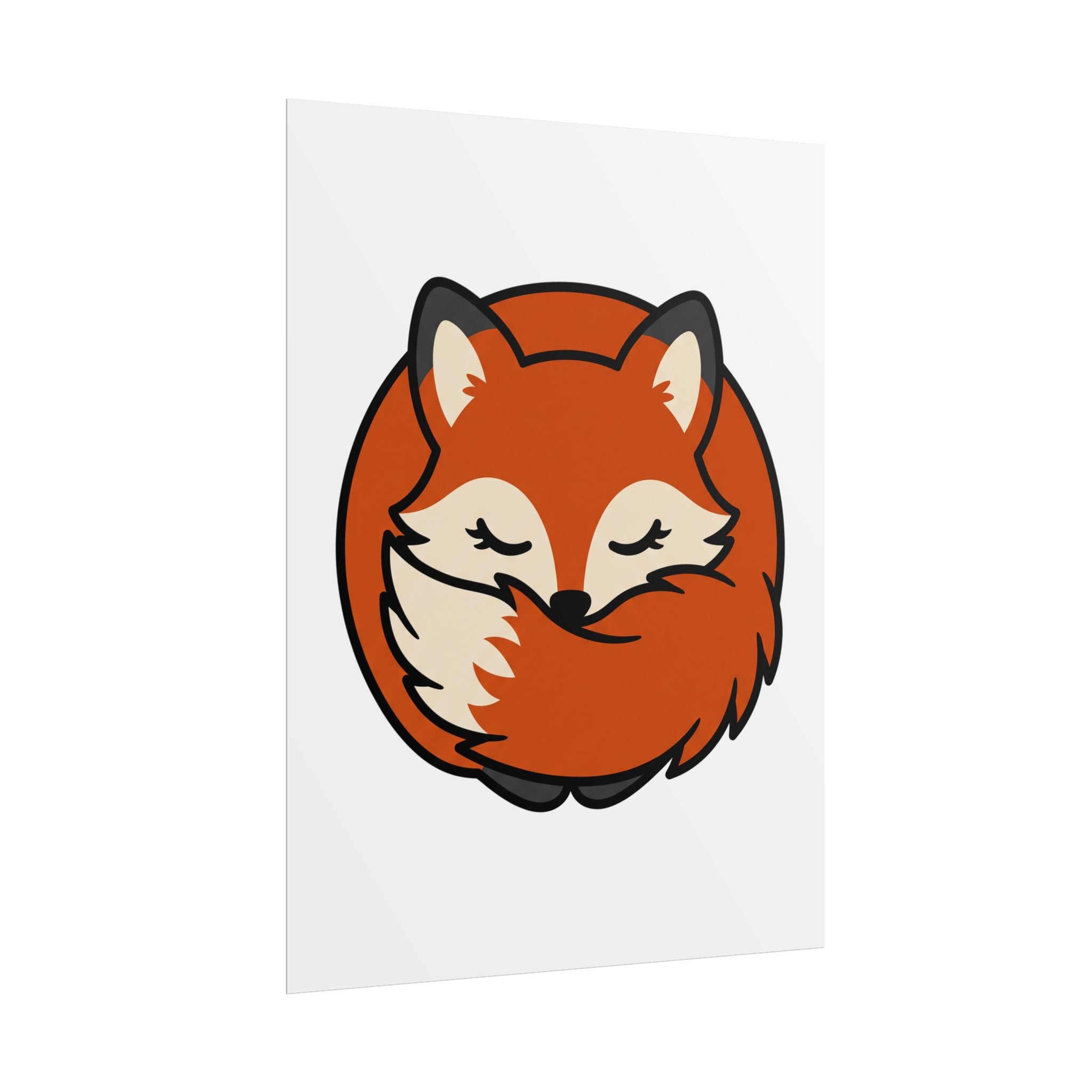 Sleepy Fox Loaf Poster