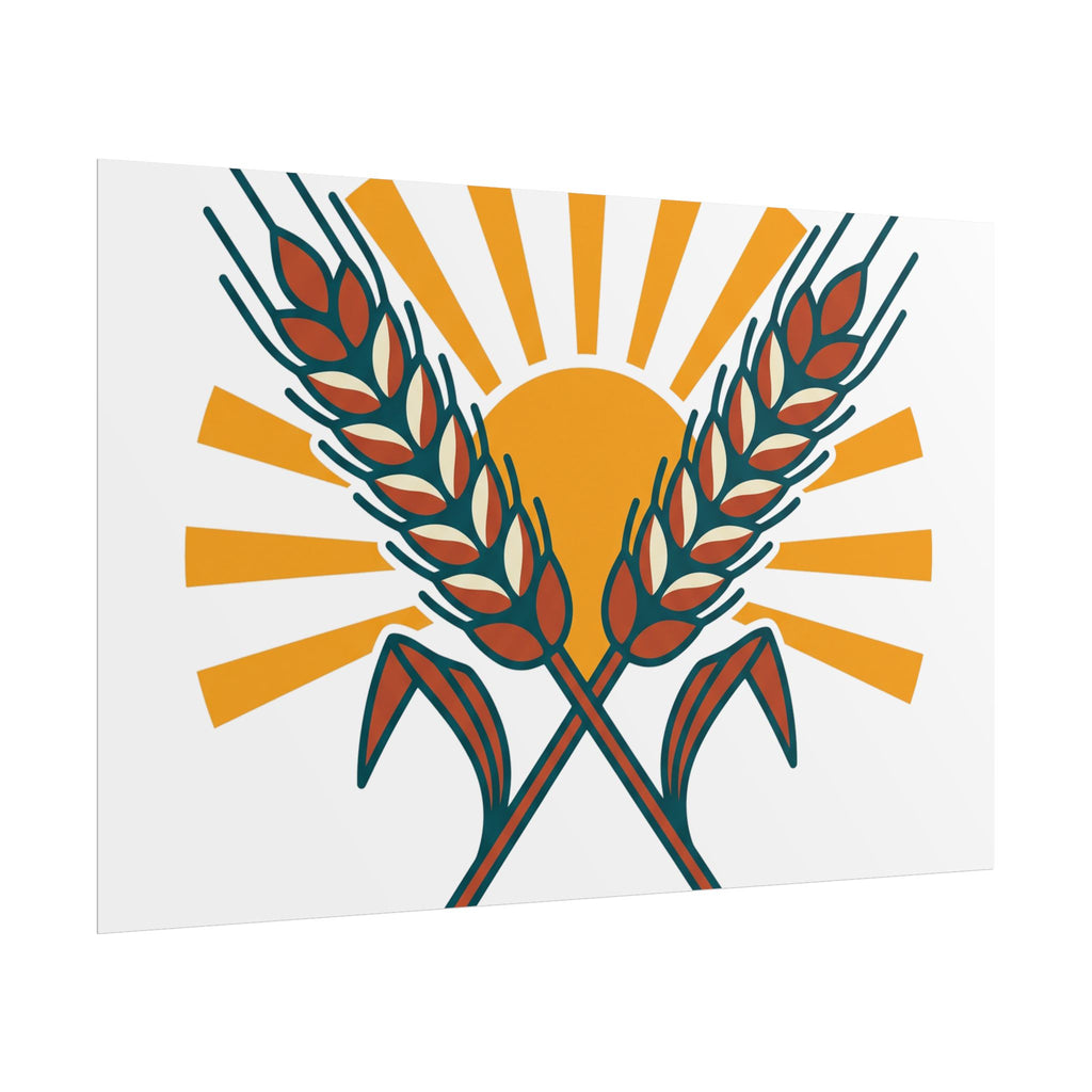 Sun and Wheat Poster