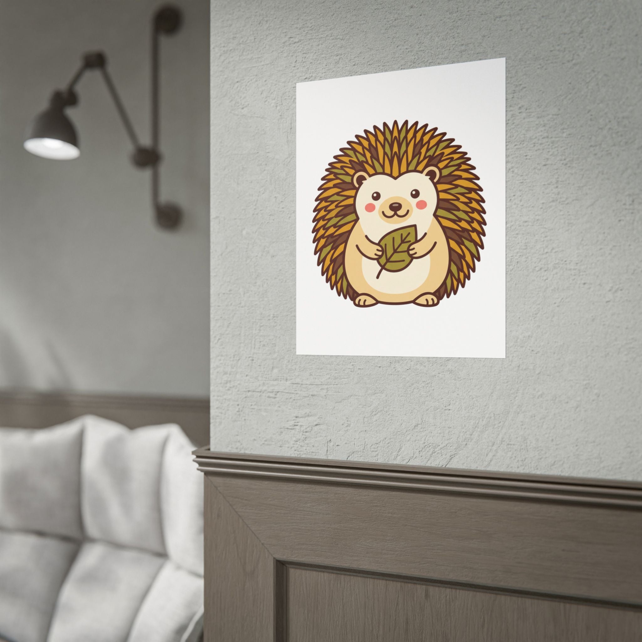 Chubby Hedgehog Poster