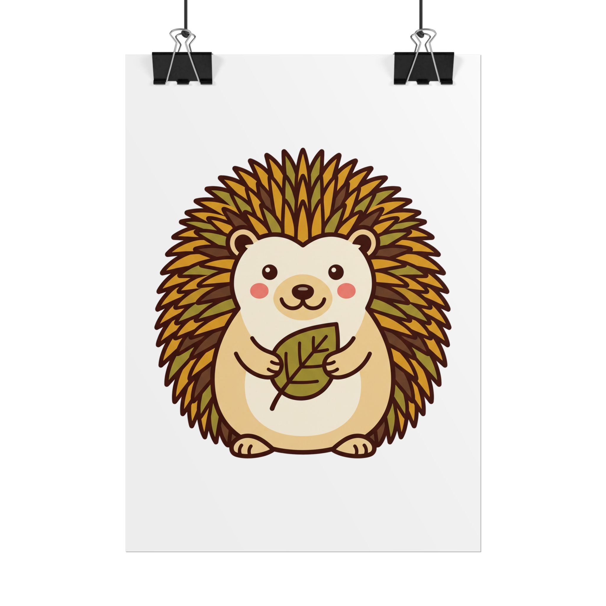 Chubby Hedgehog Poster