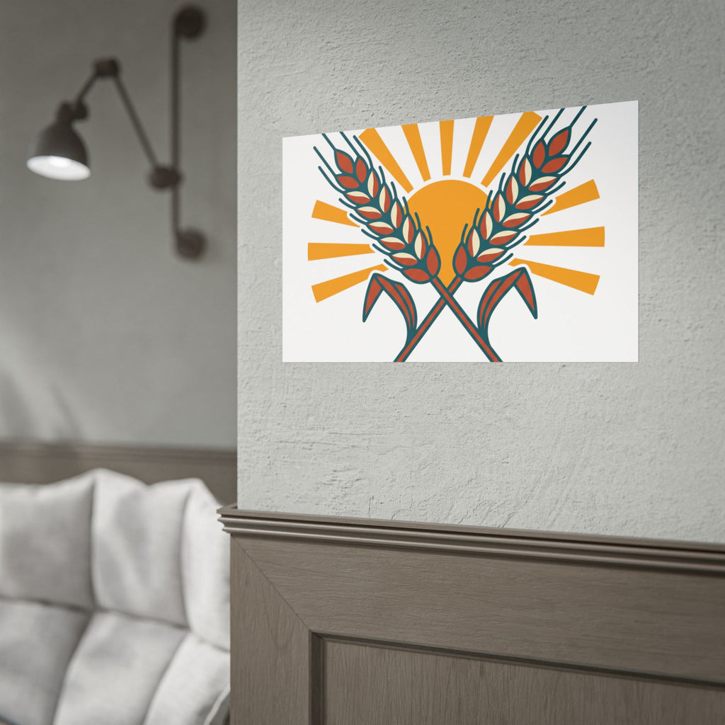 Sun and Wheat Poster