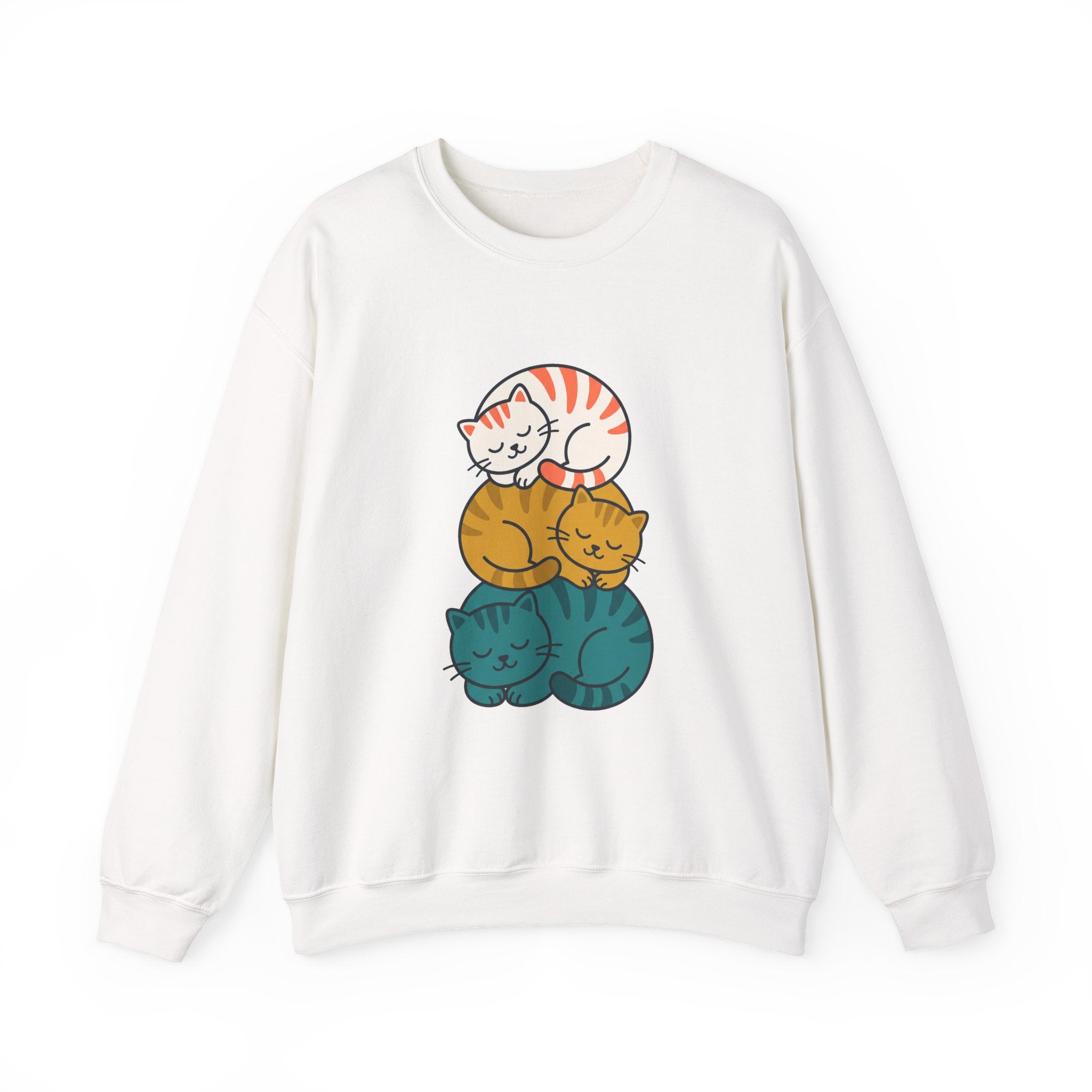 Sleepy Cat Stack Crewneck