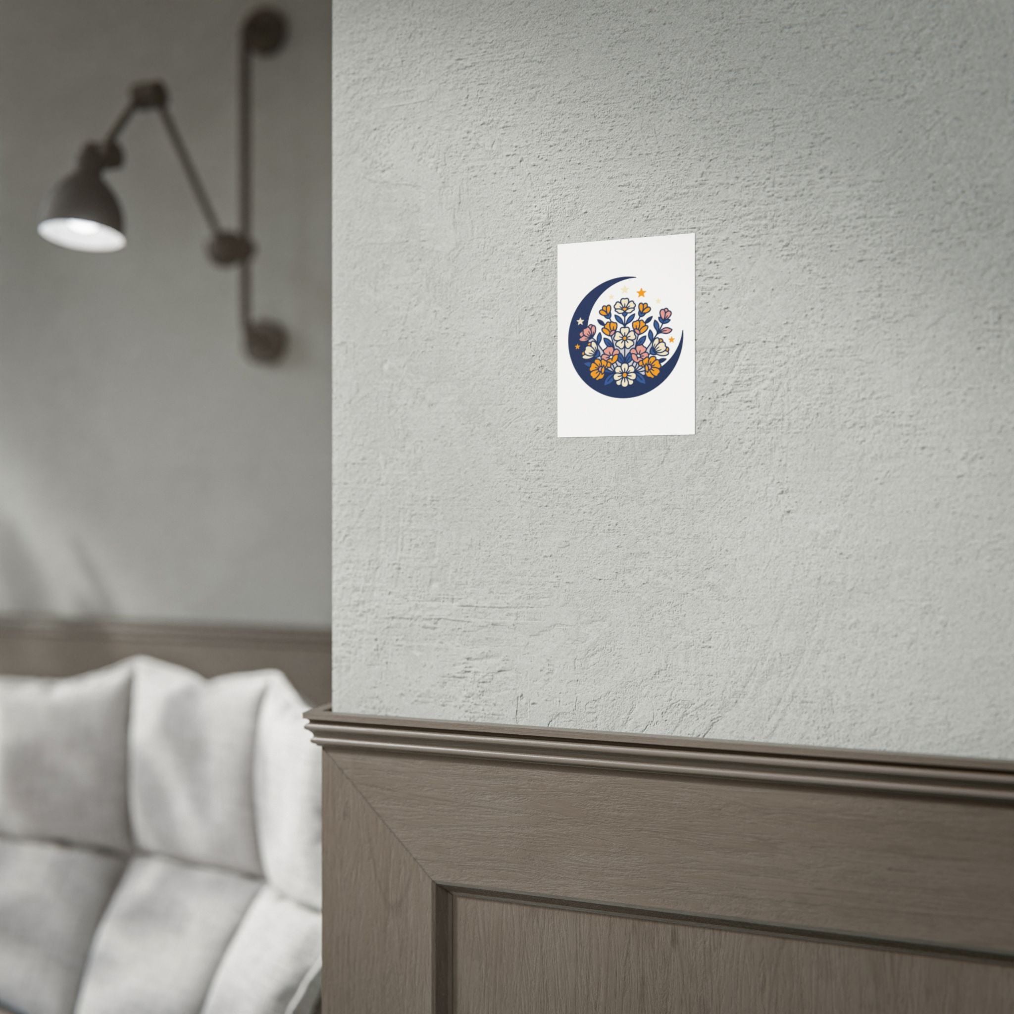 Moonflower Crescent Poster