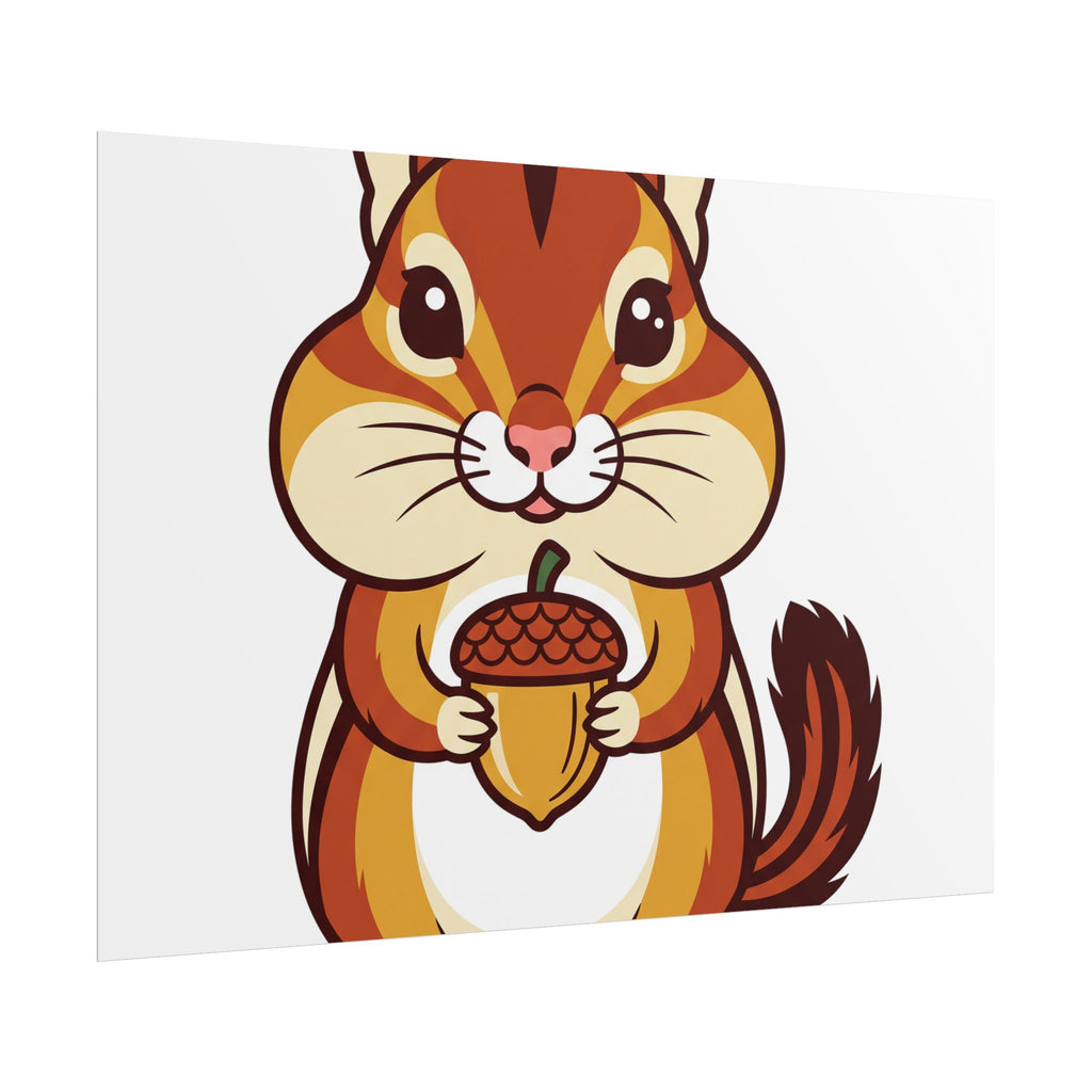 Chipmunk with Acorn Poster