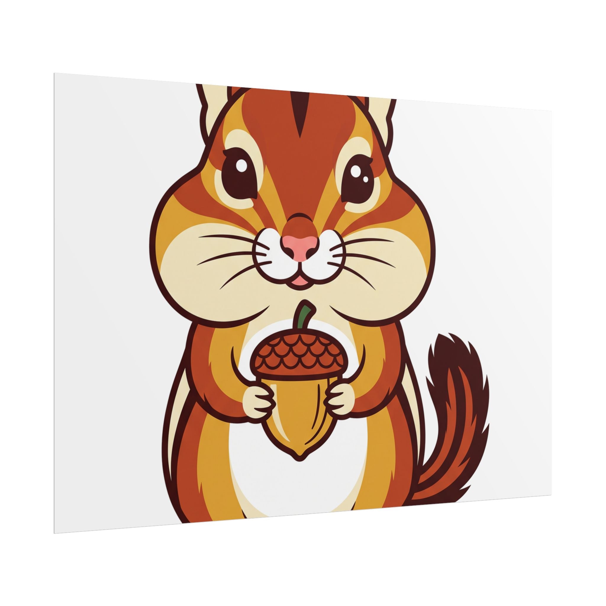 Chipmunk with Acorn Poster