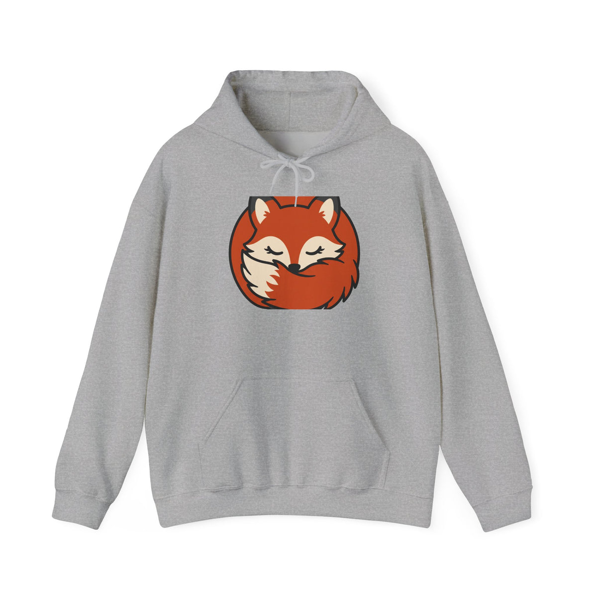 Sleepy Fox Loaf Hoodie, Cute Cottagecore Animal Pullover