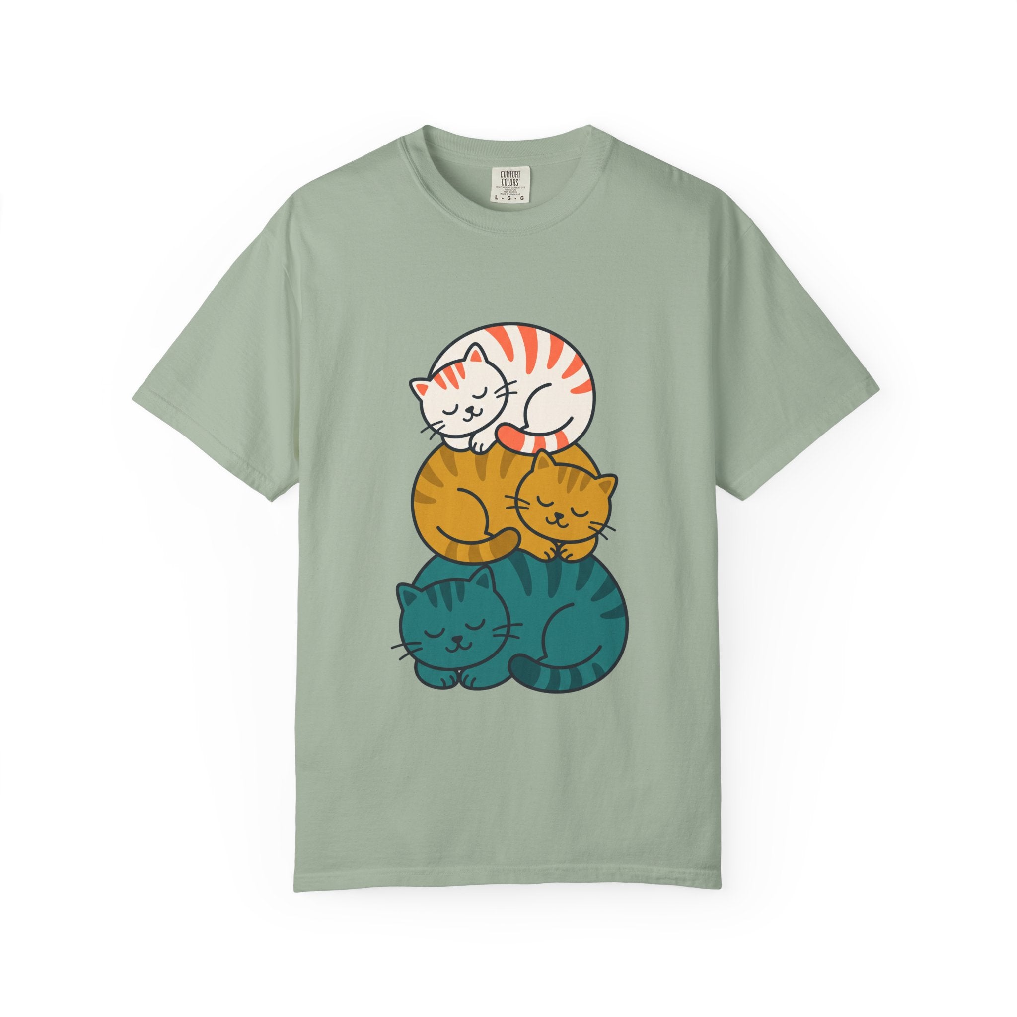 Sleepy Cat Stack Tee