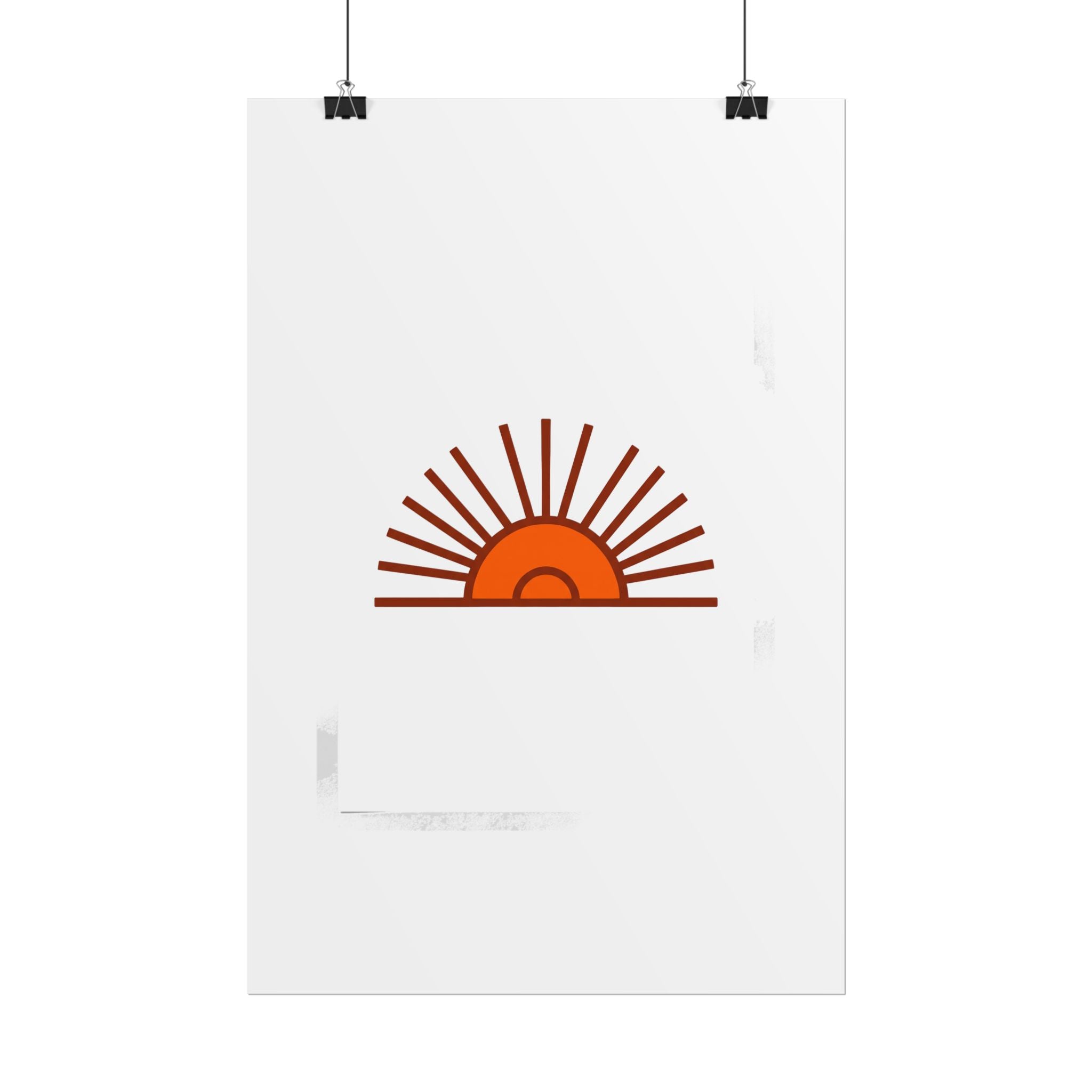 Rising Sun Rays Poster