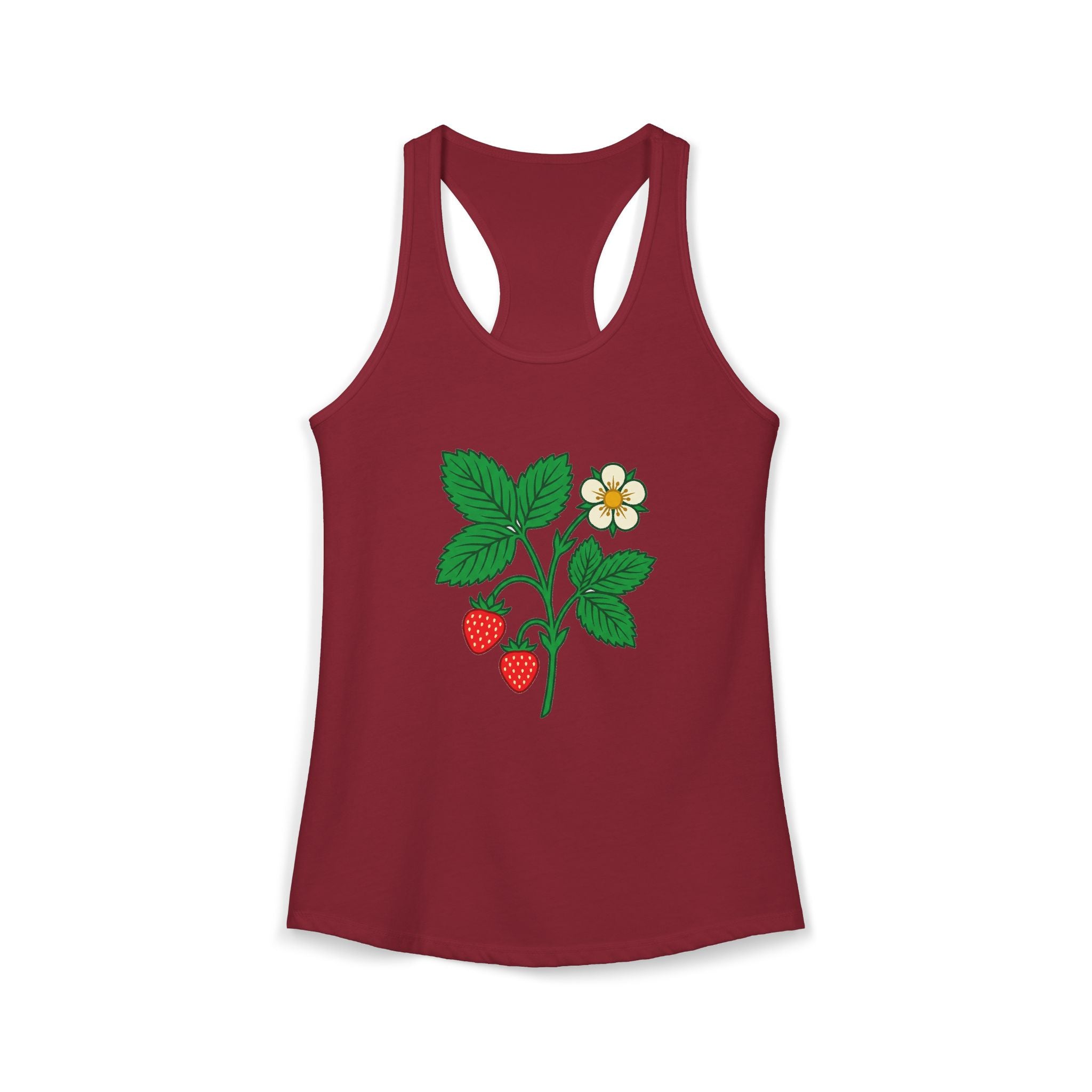 Wild Strawberry Sprig Tank Top