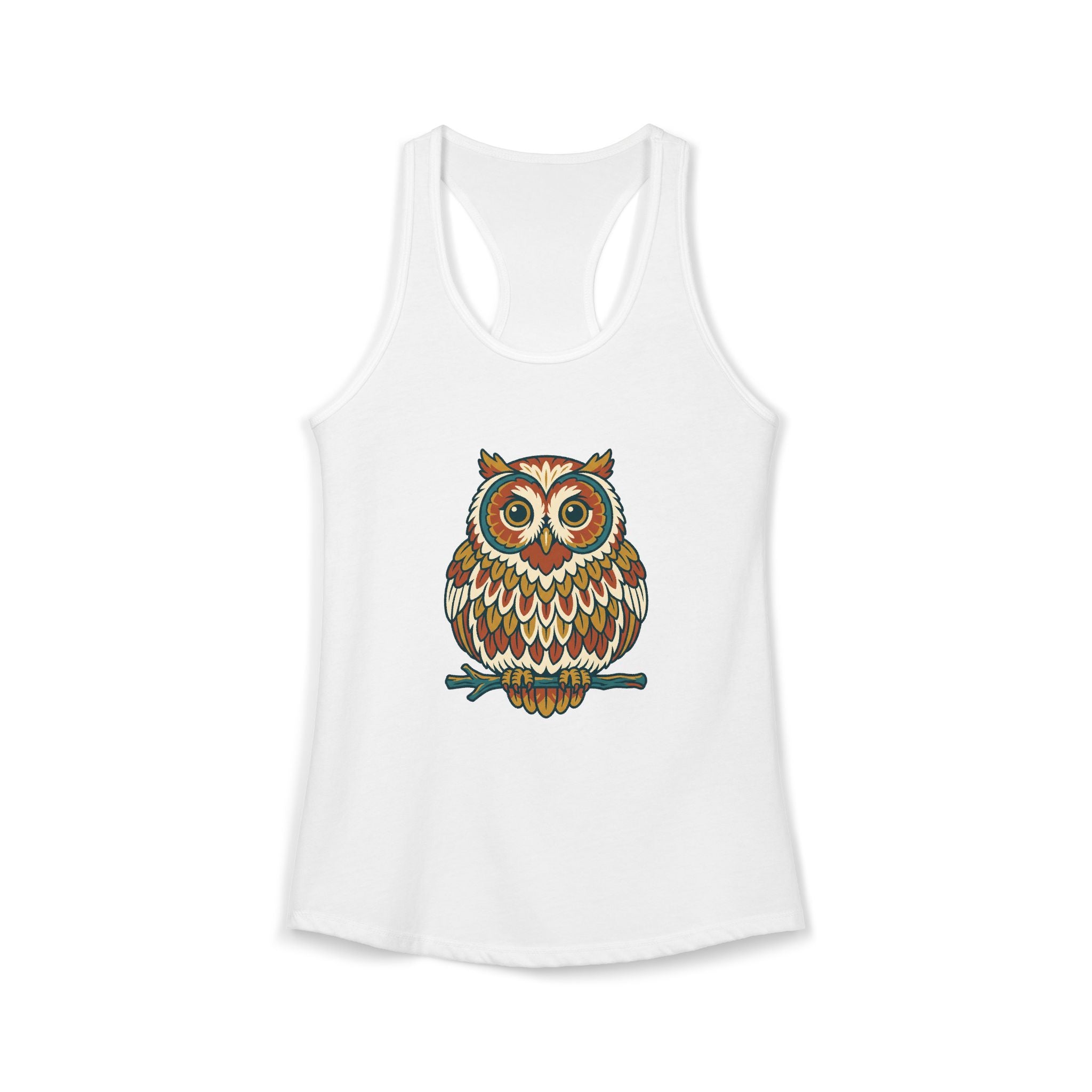 Round Owl Tank Top