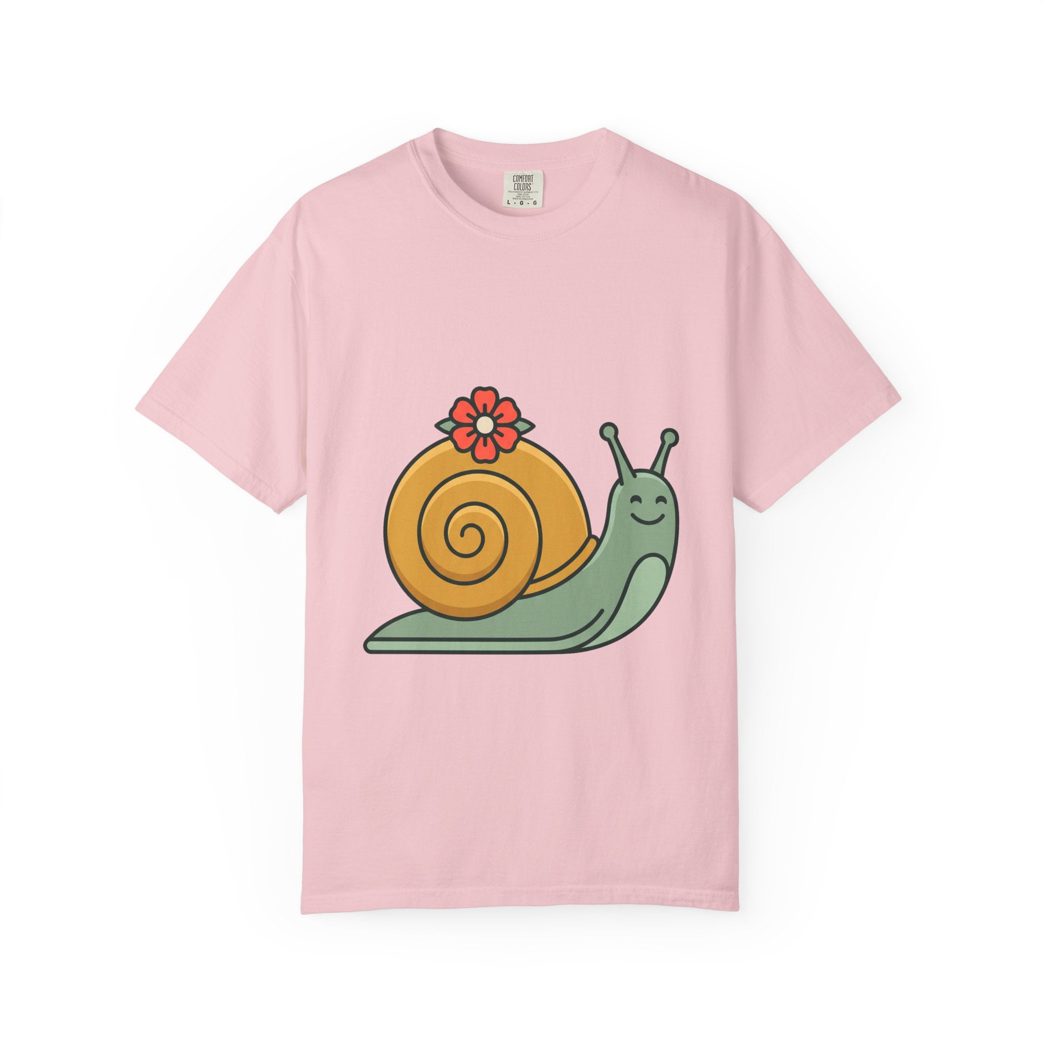 Snail with Flower Shell Tee