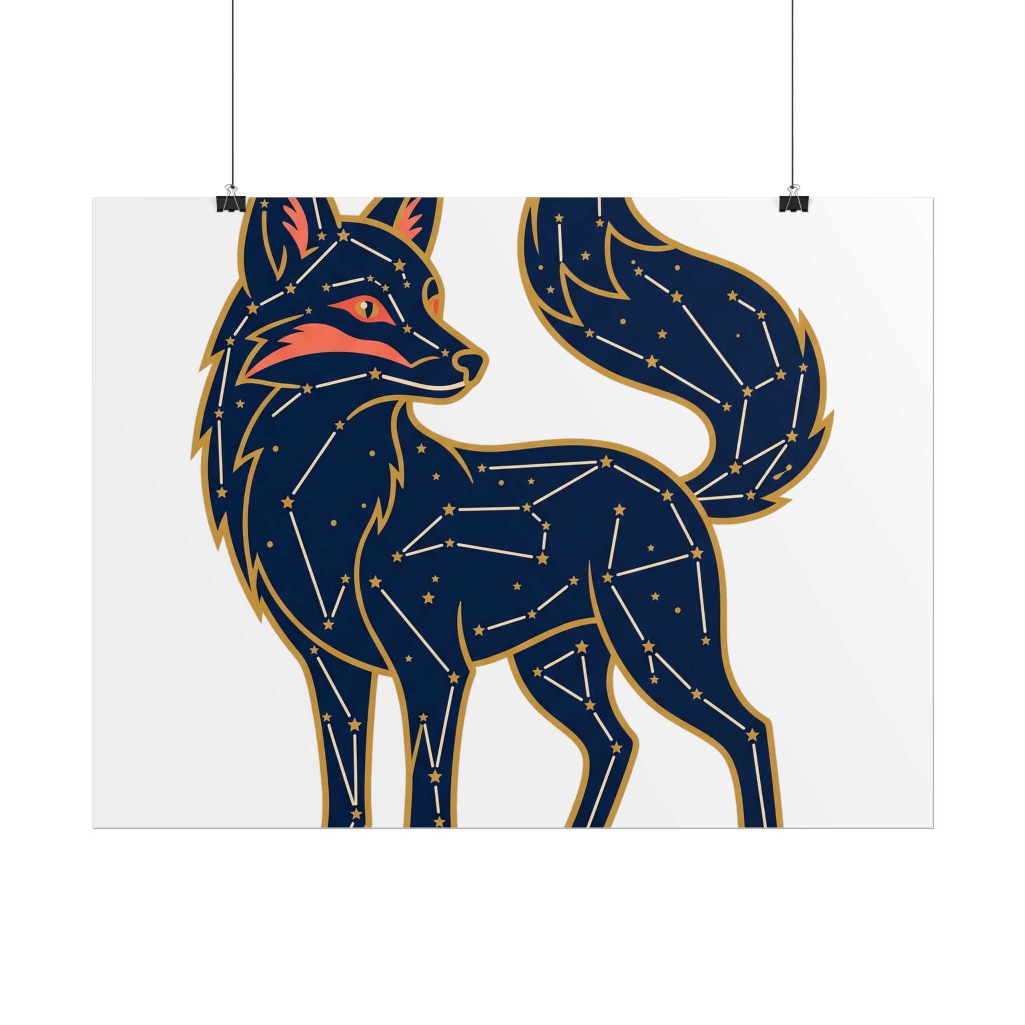 Constellation Fox Poster