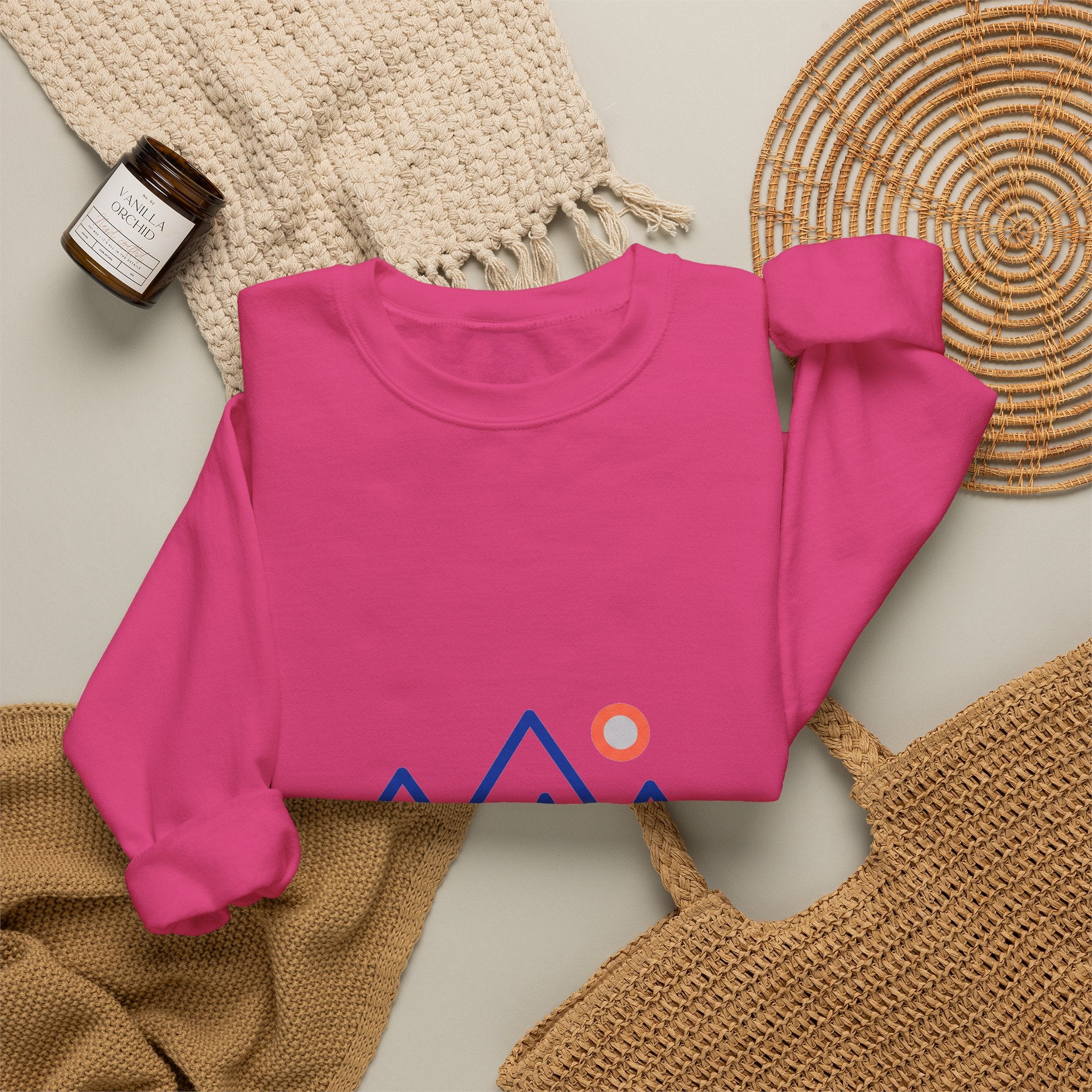 One Line Mountain Crewneck