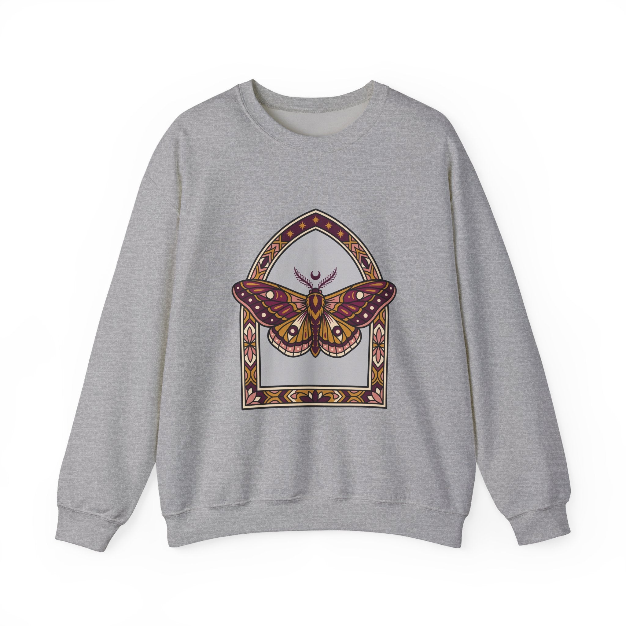 Arched Moth Stars Crewneck