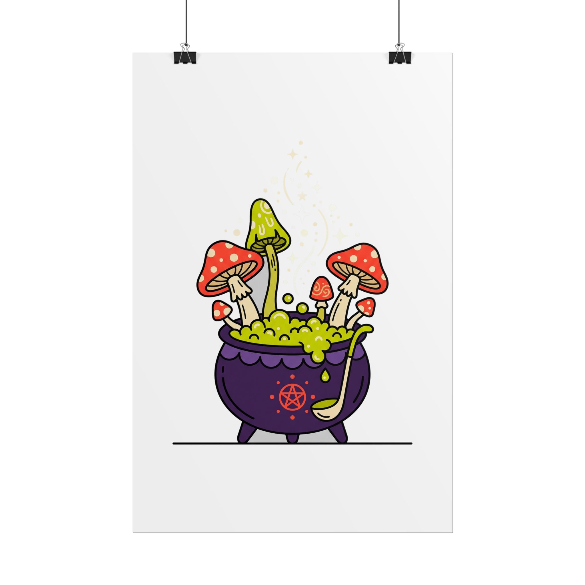 Witchy Mushroom Potion Poster