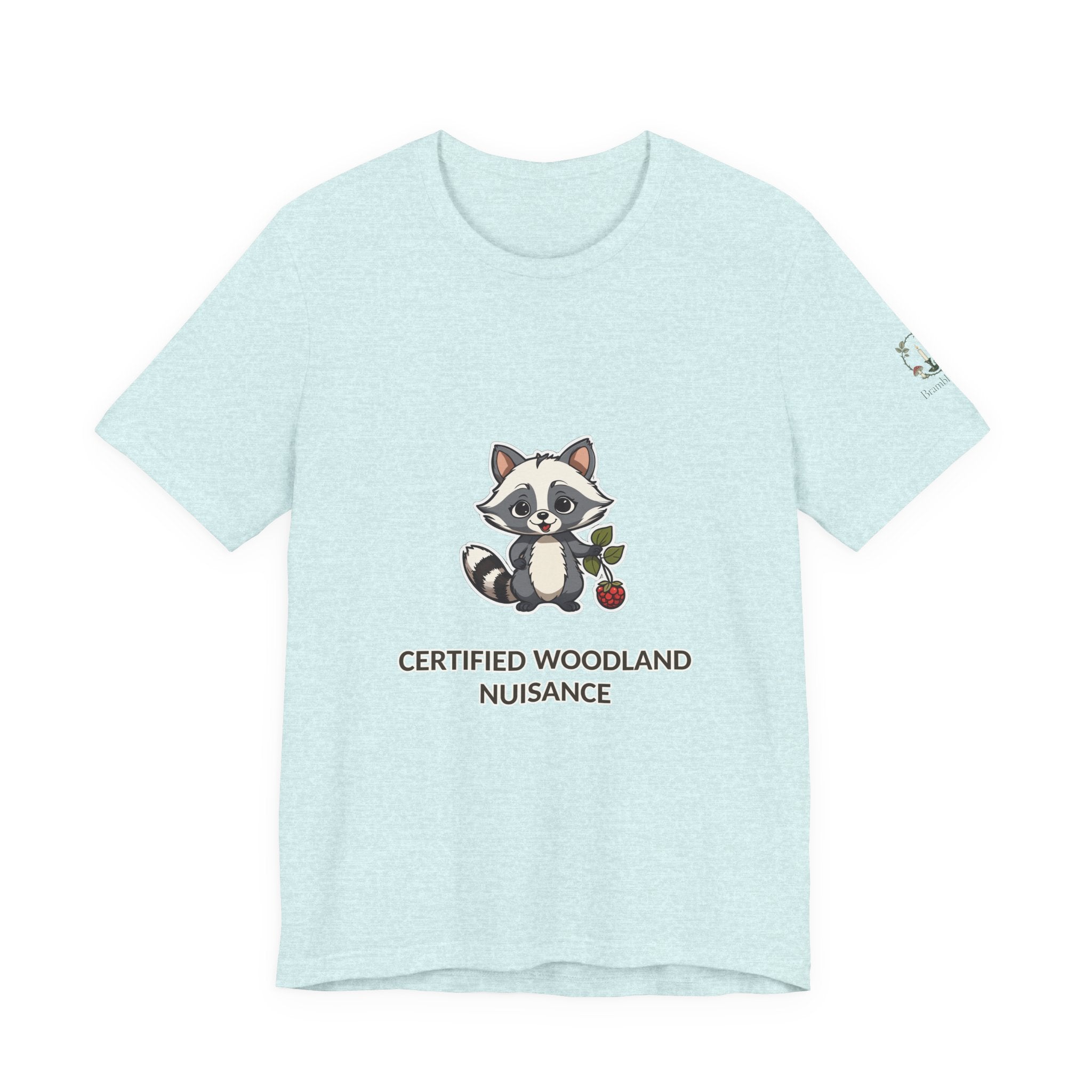 Certified Woodland Nuisance Tee — Cute Raccoon Graphic T-Shirt
