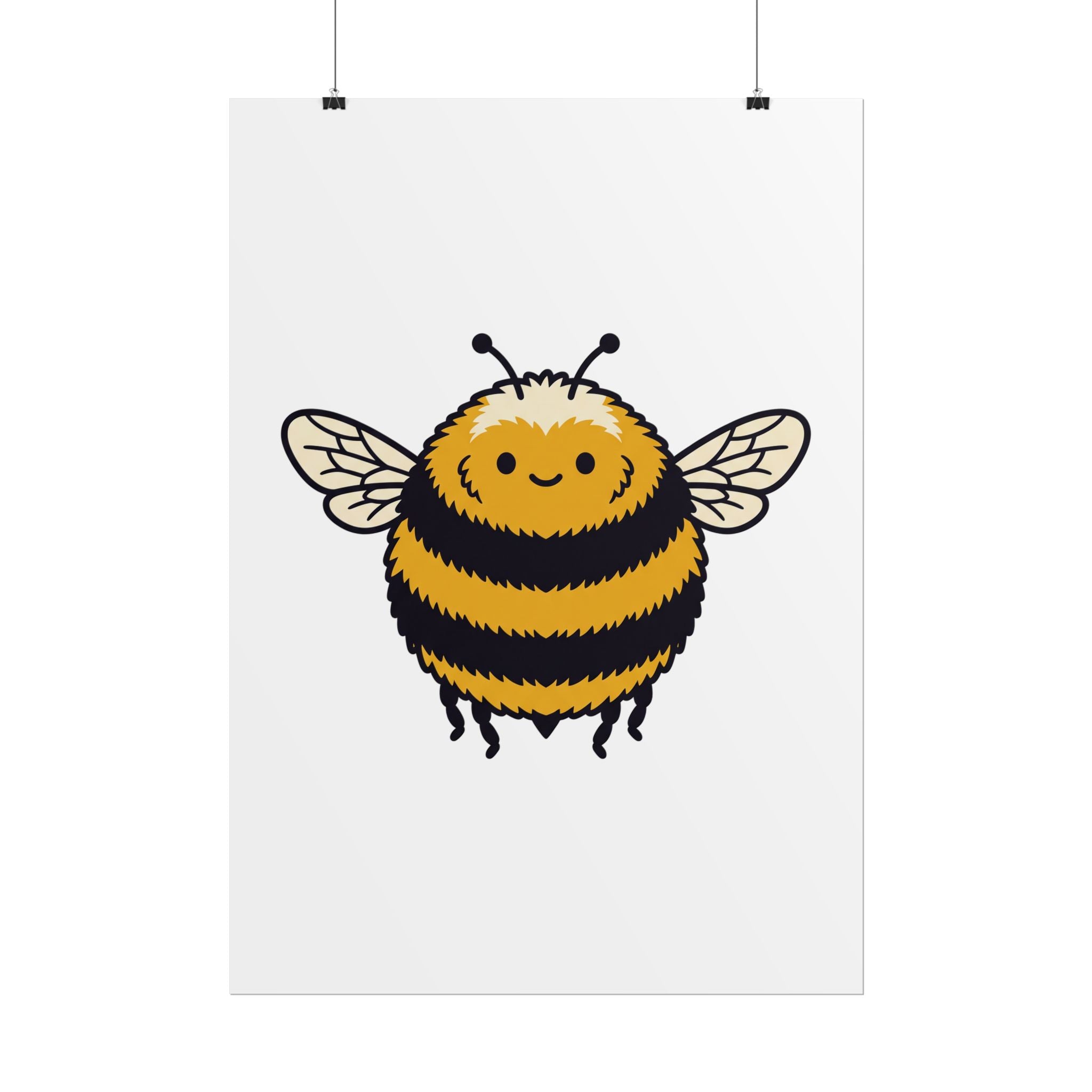 Round Bee Buddy Poster