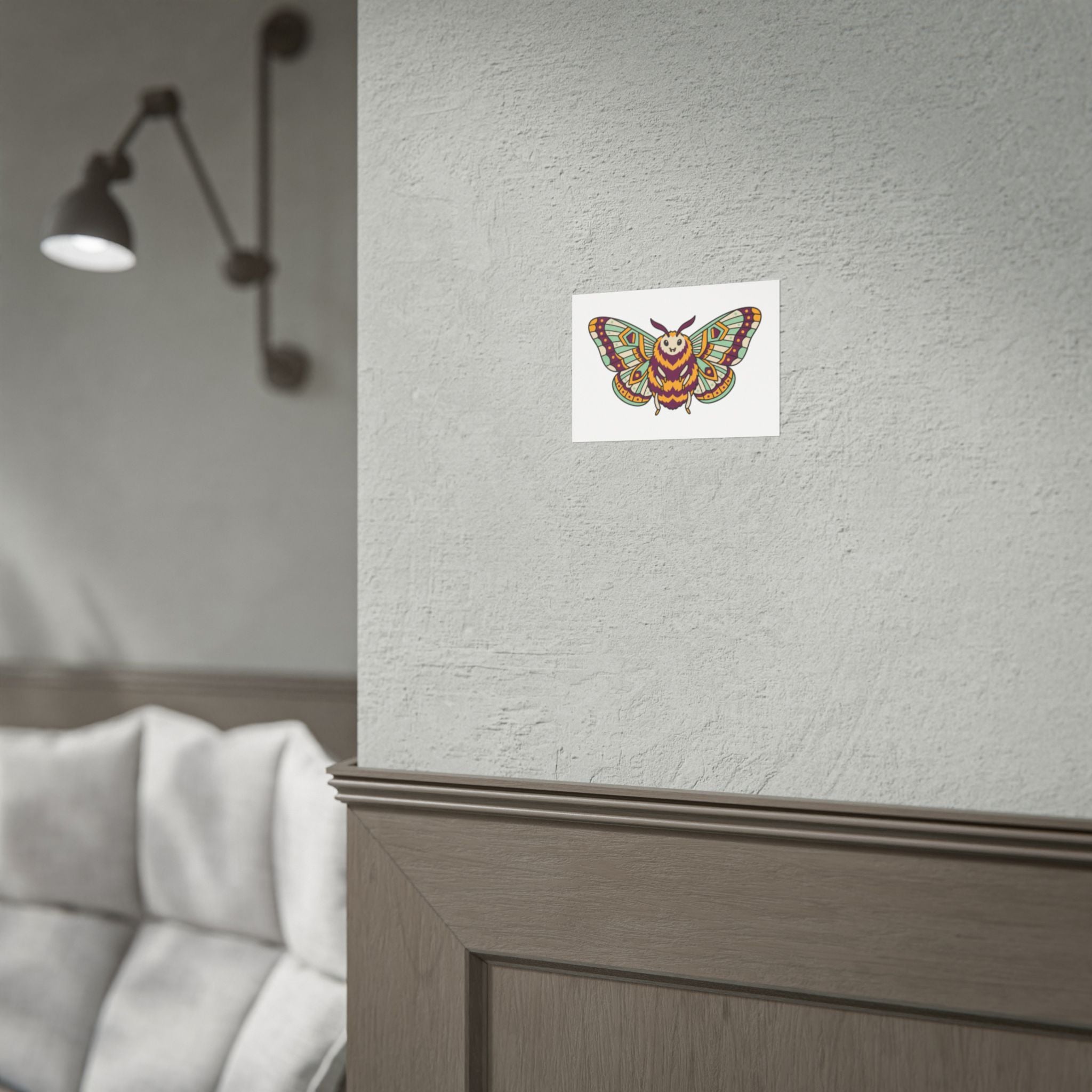 Fuzzy Moth Friend Poster