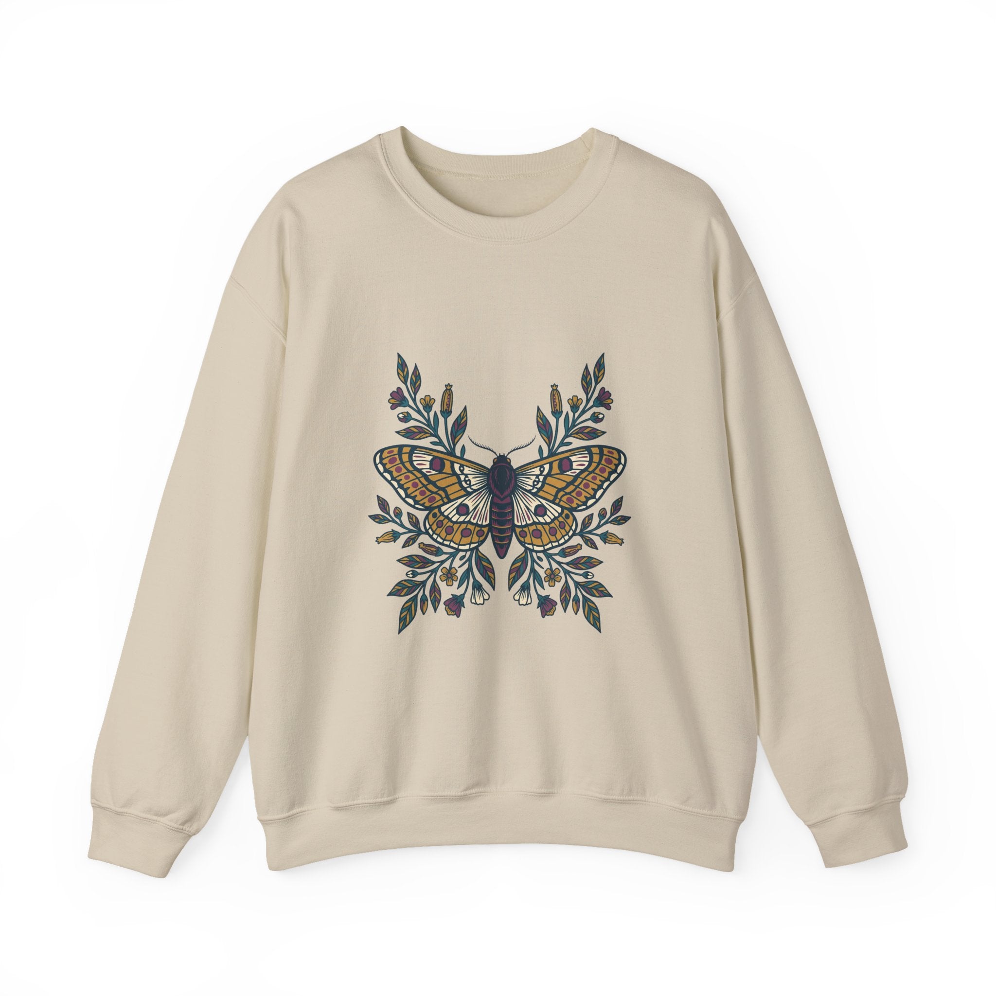 Botanical Moth and Flora Crewneck