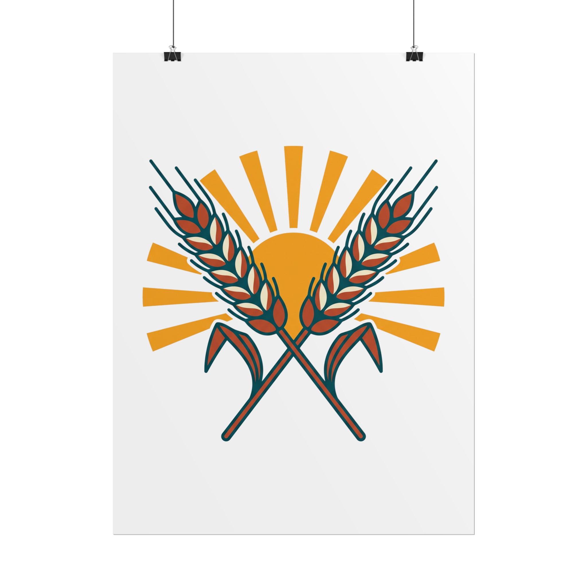 Sun and Wheat Poster