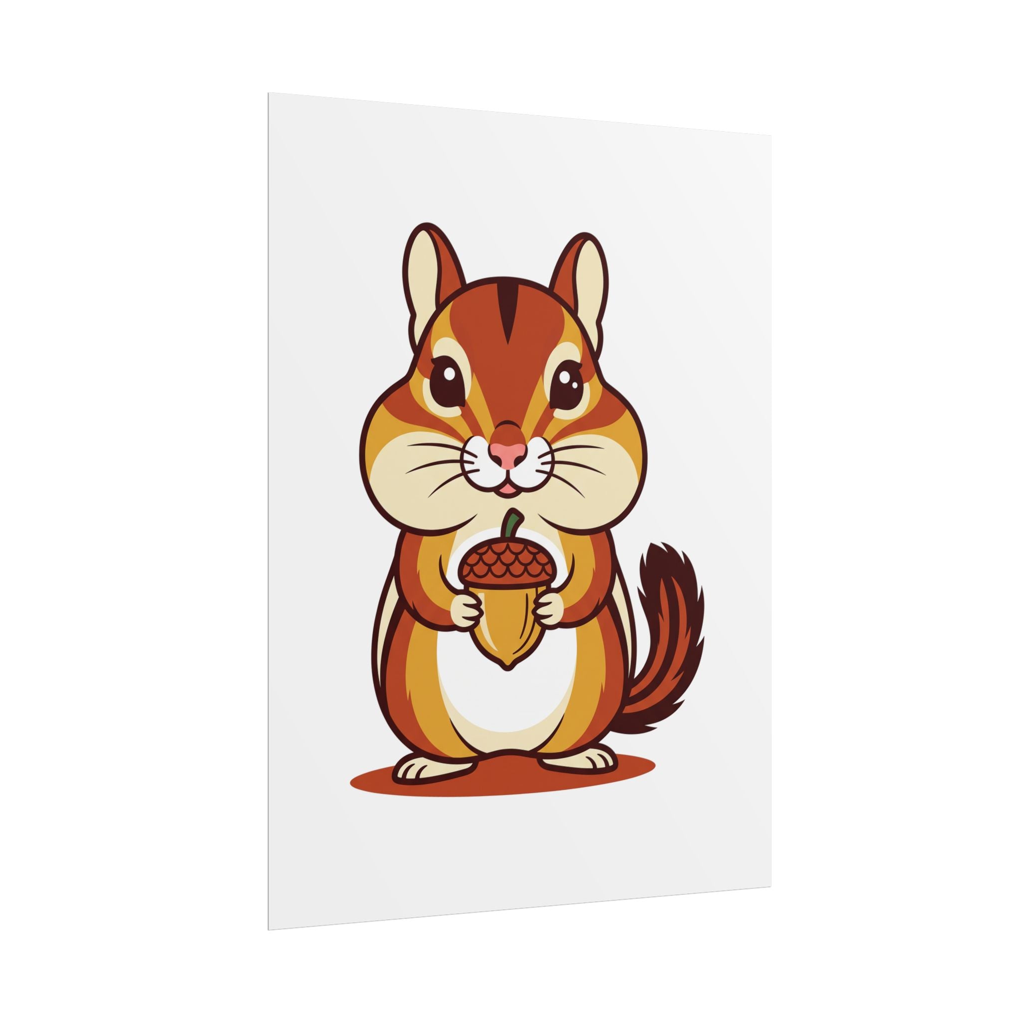 Chipmunk with Acorn Poster