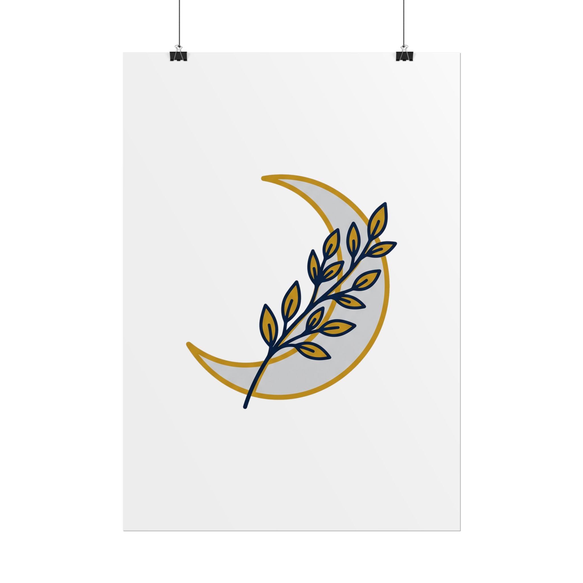 Crescent Moon Branch Poster