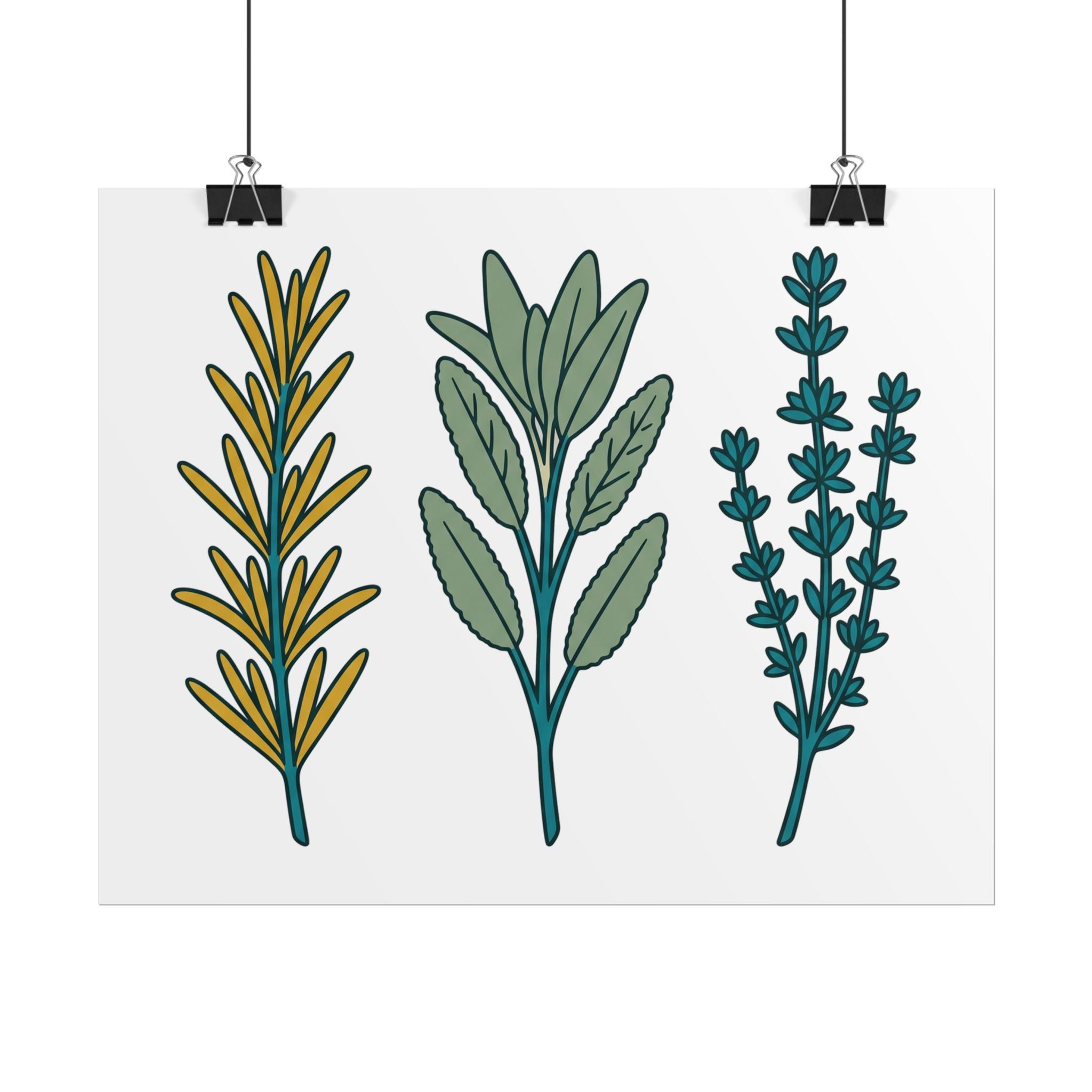 Herb Sprig Set Poster