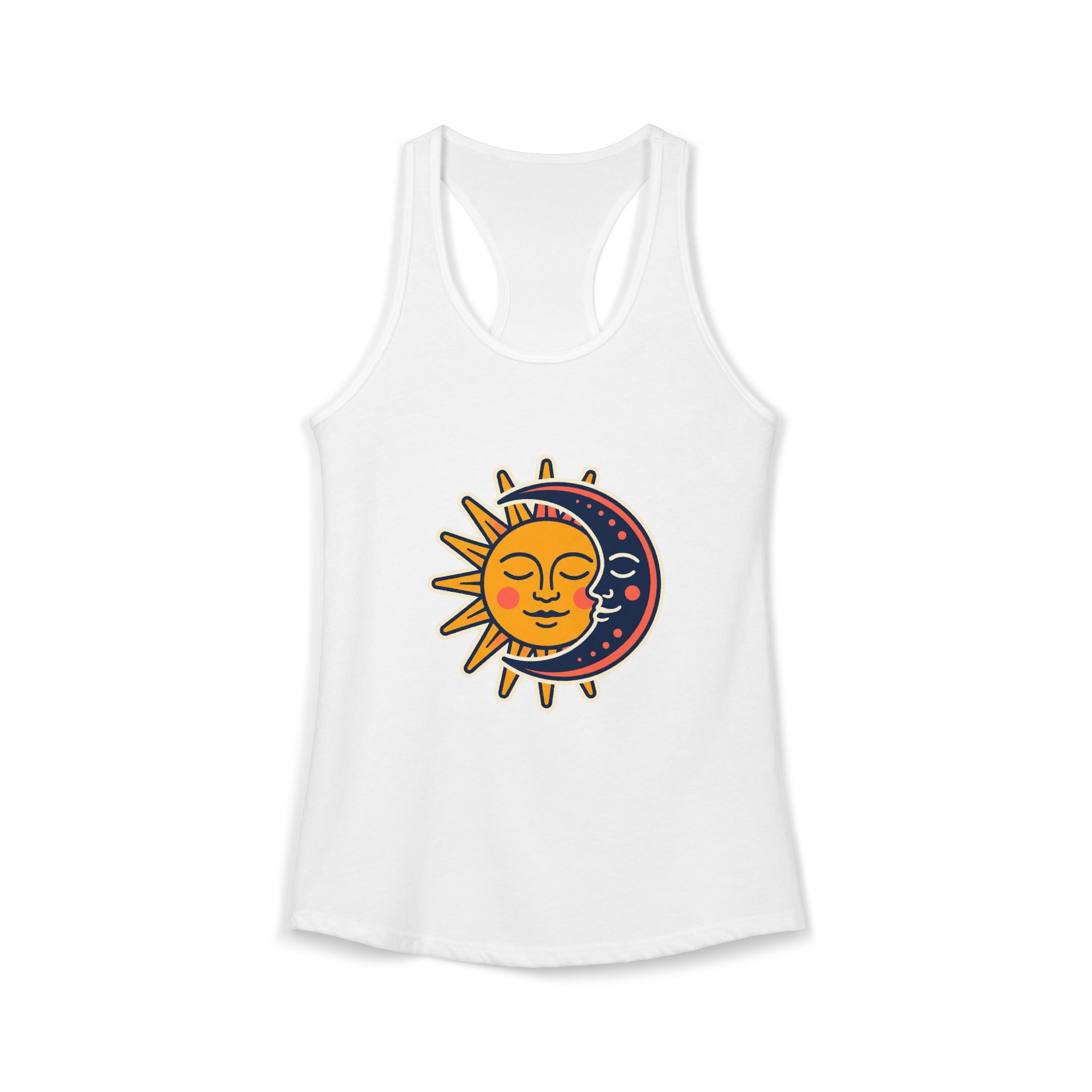 Sun Moon Faces Tank Top