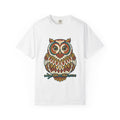 Round Owl Tee, Cute Whimsical Woodland Bird Forest Shirt