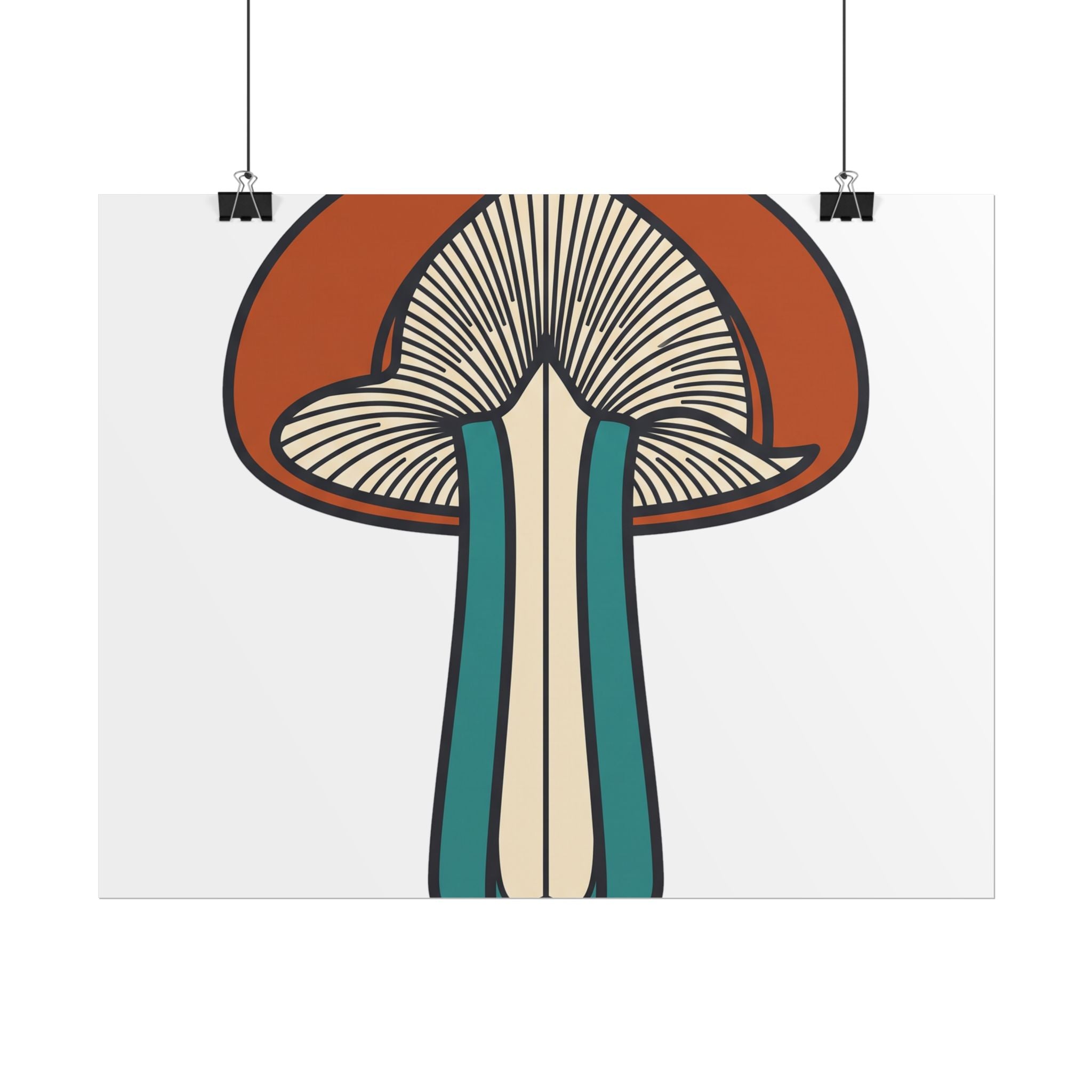 Mushroom Cross Section Poster