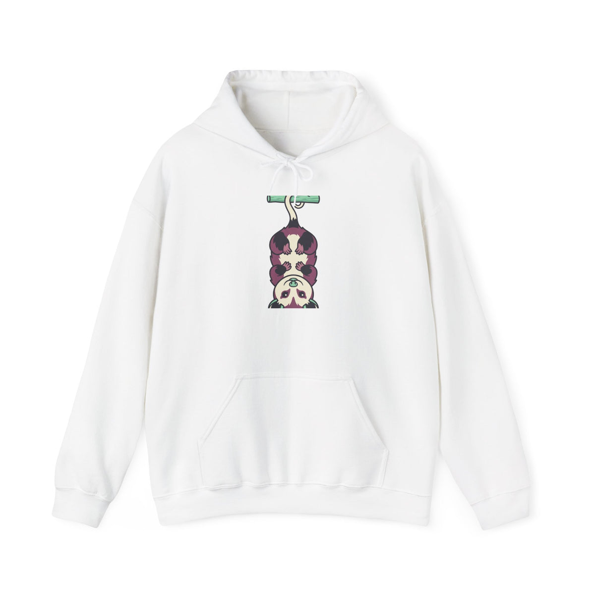 Opossum Hanging Hoodie, Funny Possum Woodland Pullover